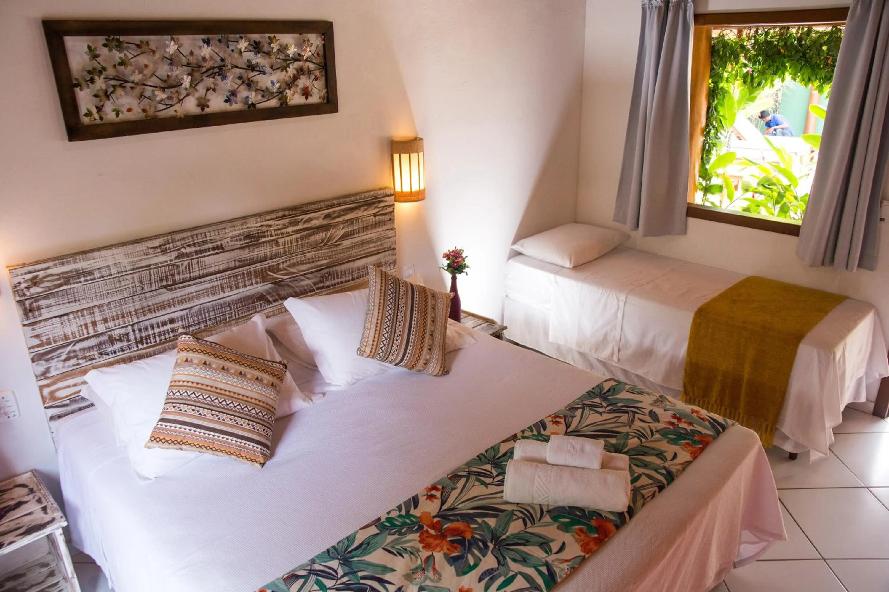 Bed in Pousada Maria Pitanga