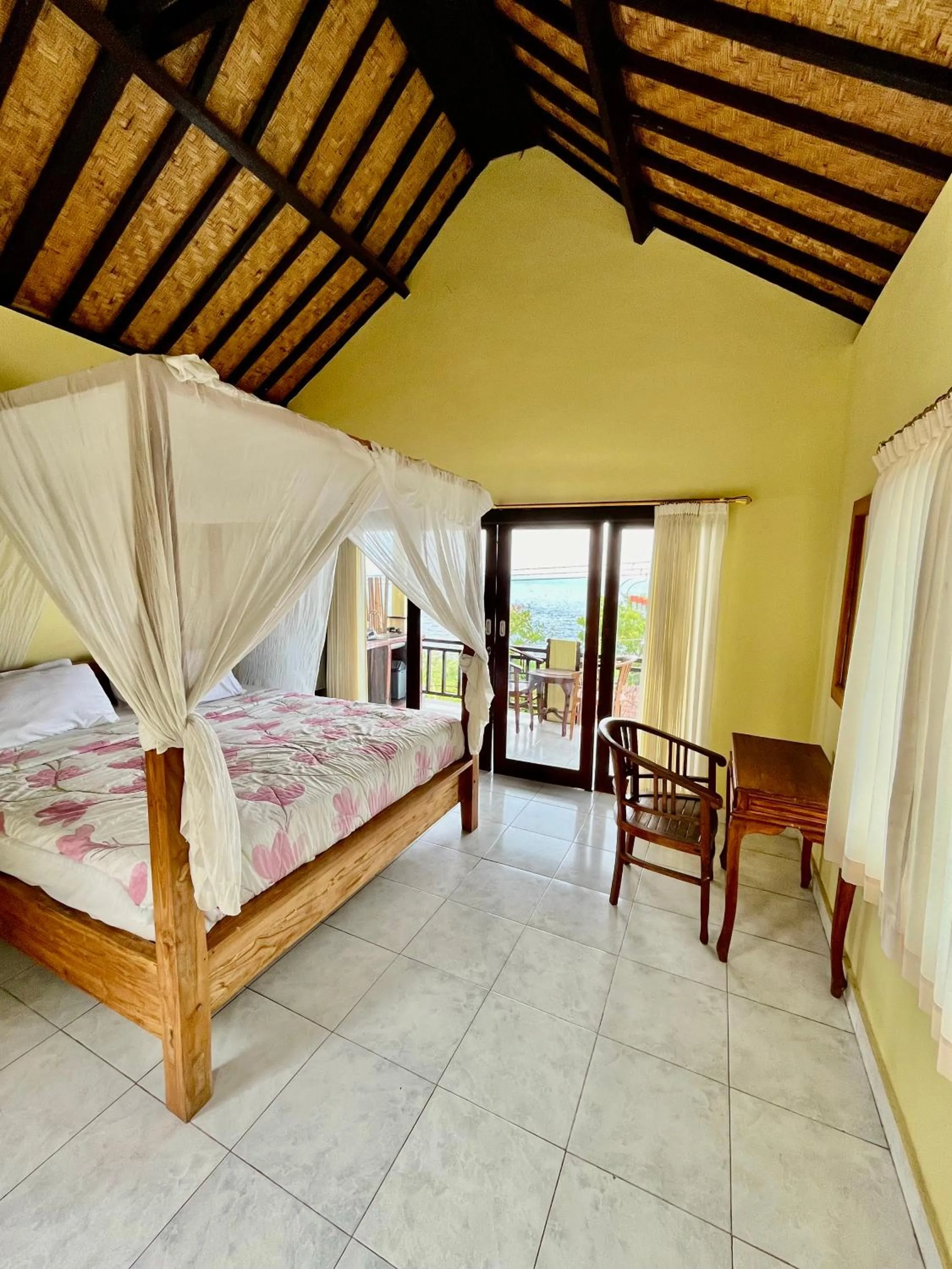 Bed in Acarya Bungalows