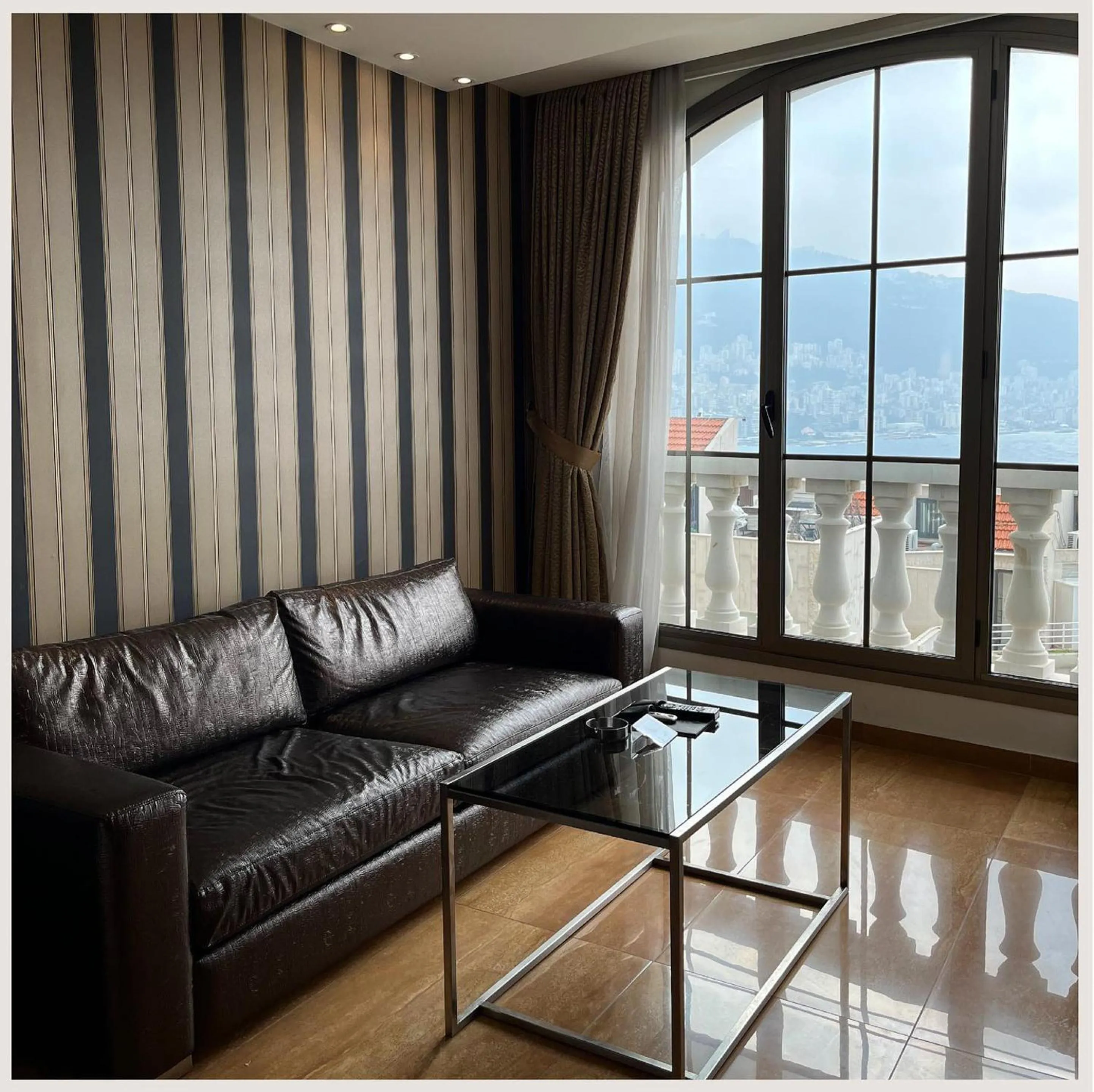 Seating area in Monte Cassino