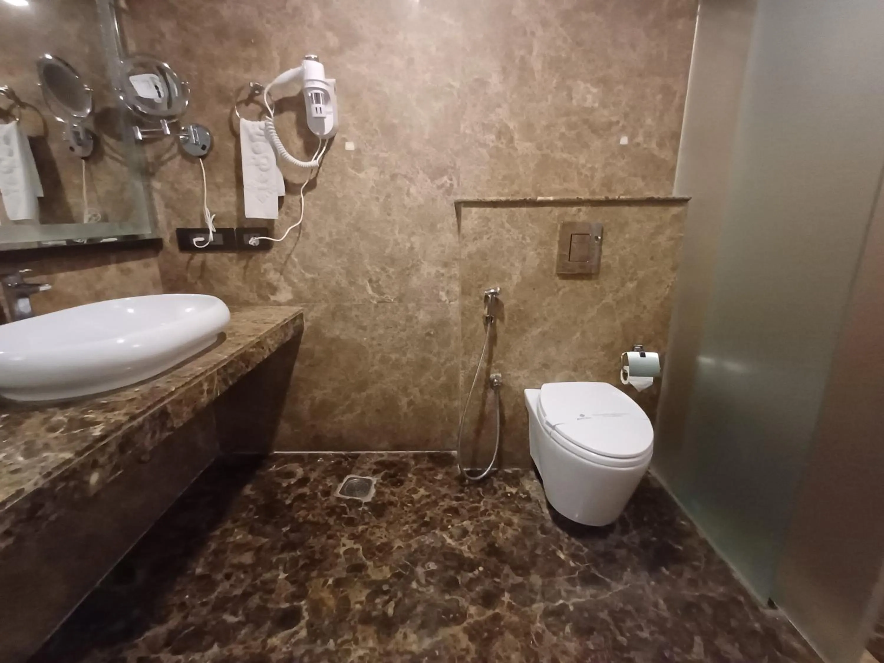 Toilet in Hotel Benzz Park Chennai