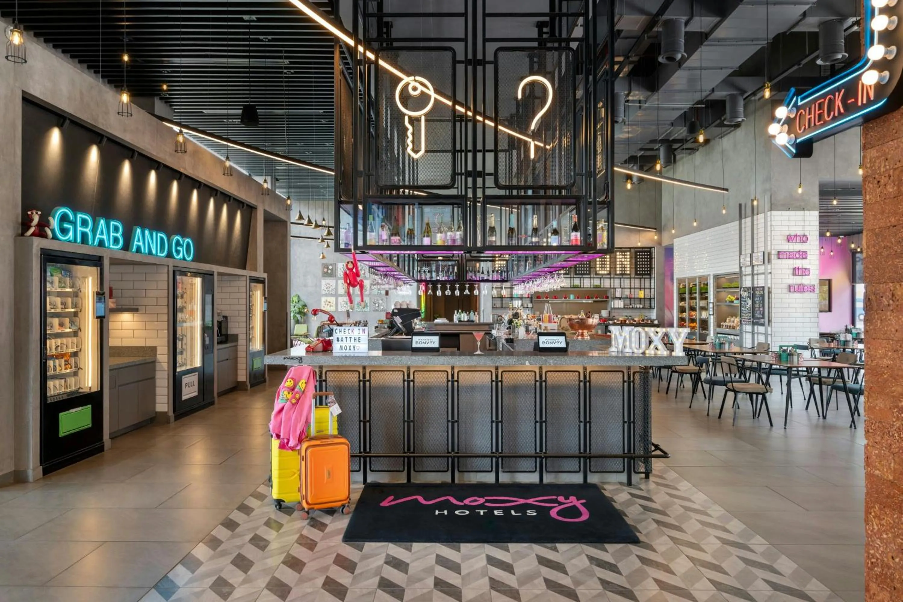 Lobby or reception in Moxy Bengaluru Airport Prestige Tech Cloud