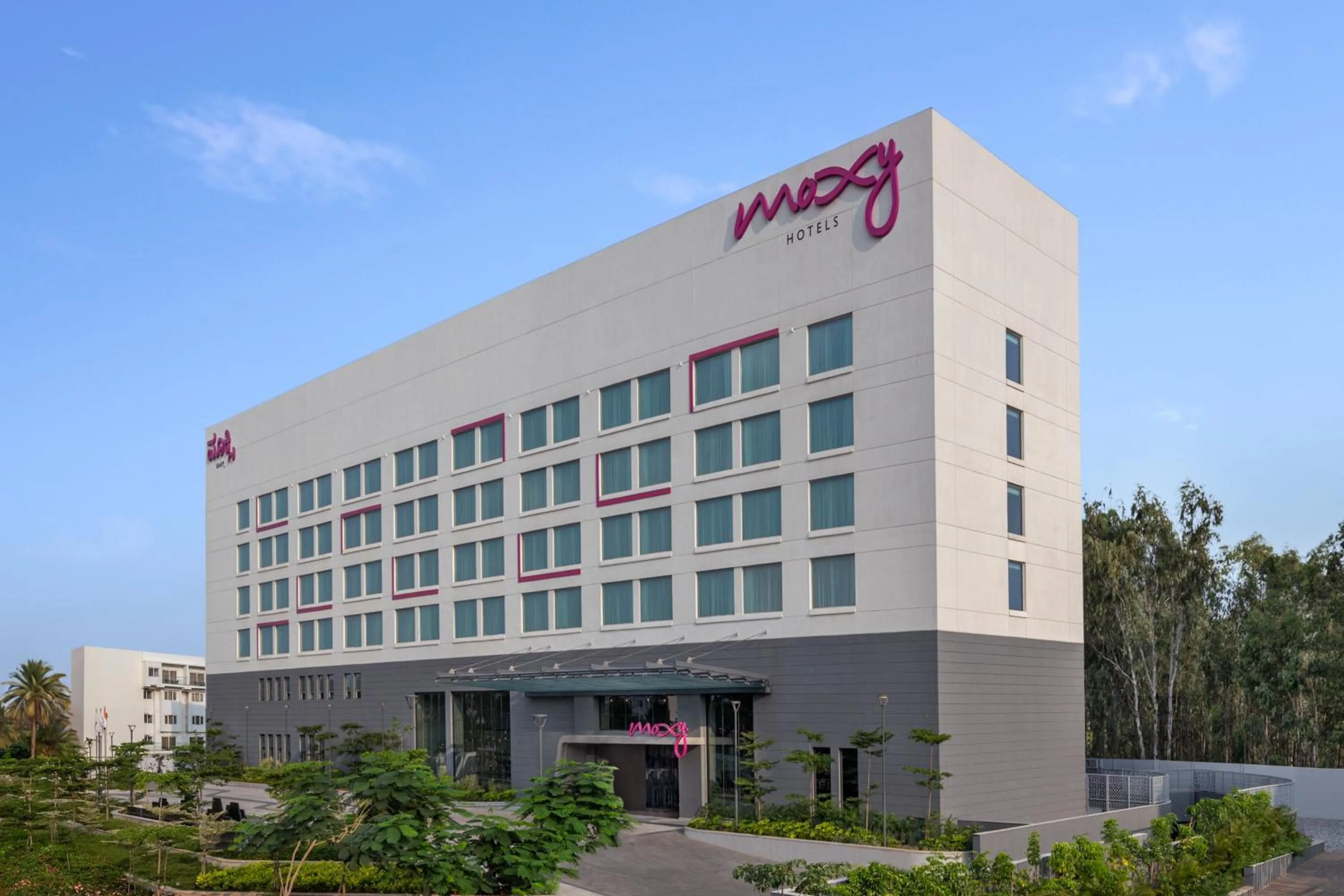 Facade/entrance in Moxy Bengaluru Airport Prestige Tech Cloud