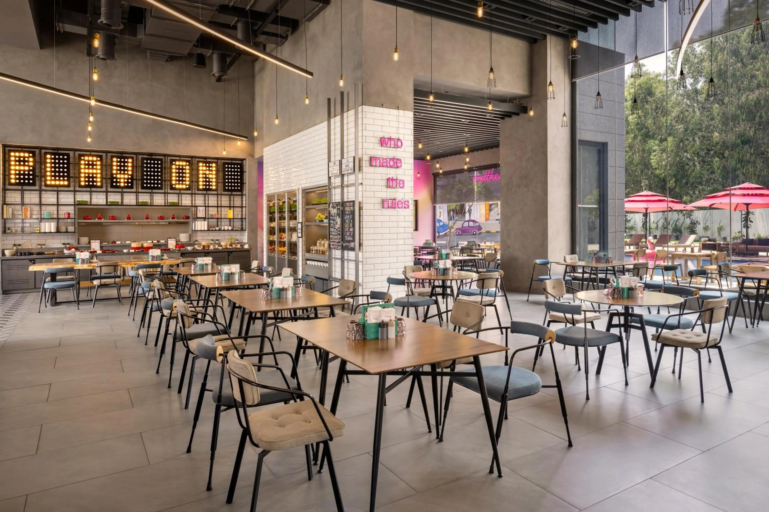 Restaurant/places to eat in Moxy Bengaluru Airport Prestige Tech Cloud