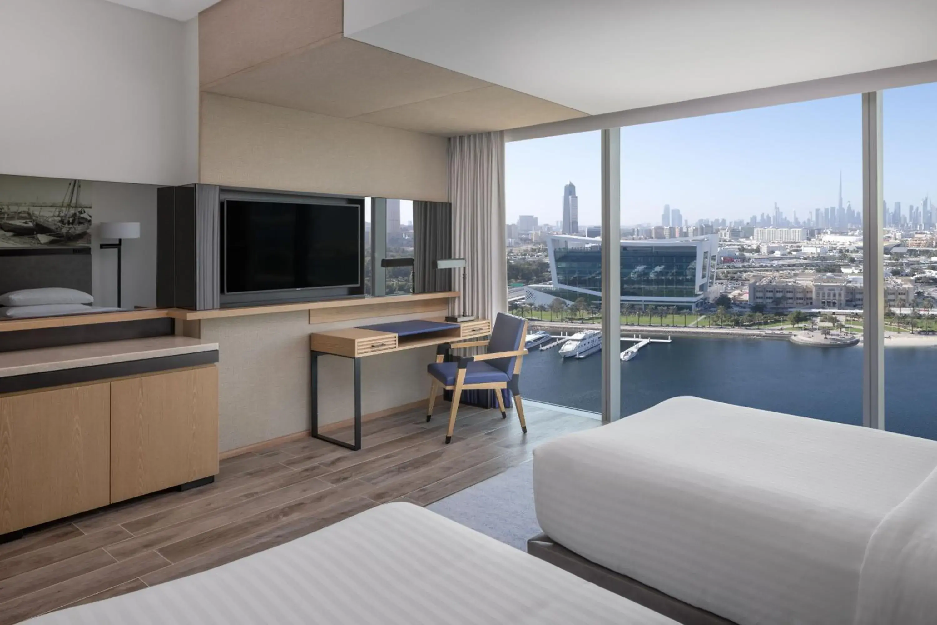 Deluxe Twin Room with Creek View - Free Daily Shuttle to DCC Mall and Kite Beach in Marriott Marquis Dubai Creek Deluxe Twin Room with Creek View - Free Daily Shuttle to DCC Mall and Kite Beach in Marriott Marquis Dubai Creek