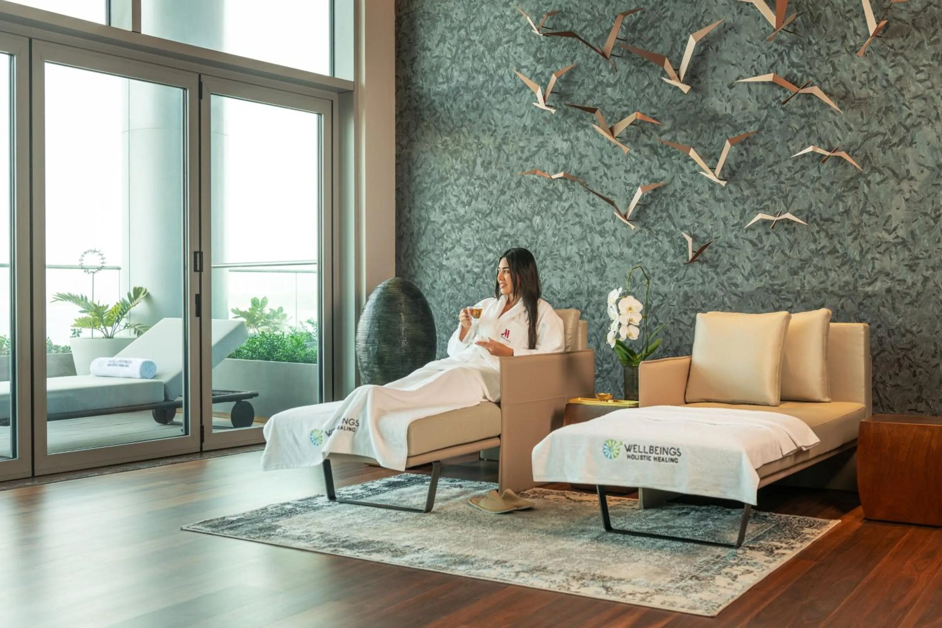 Spa and wellness centre/facilities, Bed in Marriott Marquis Dubai Creek