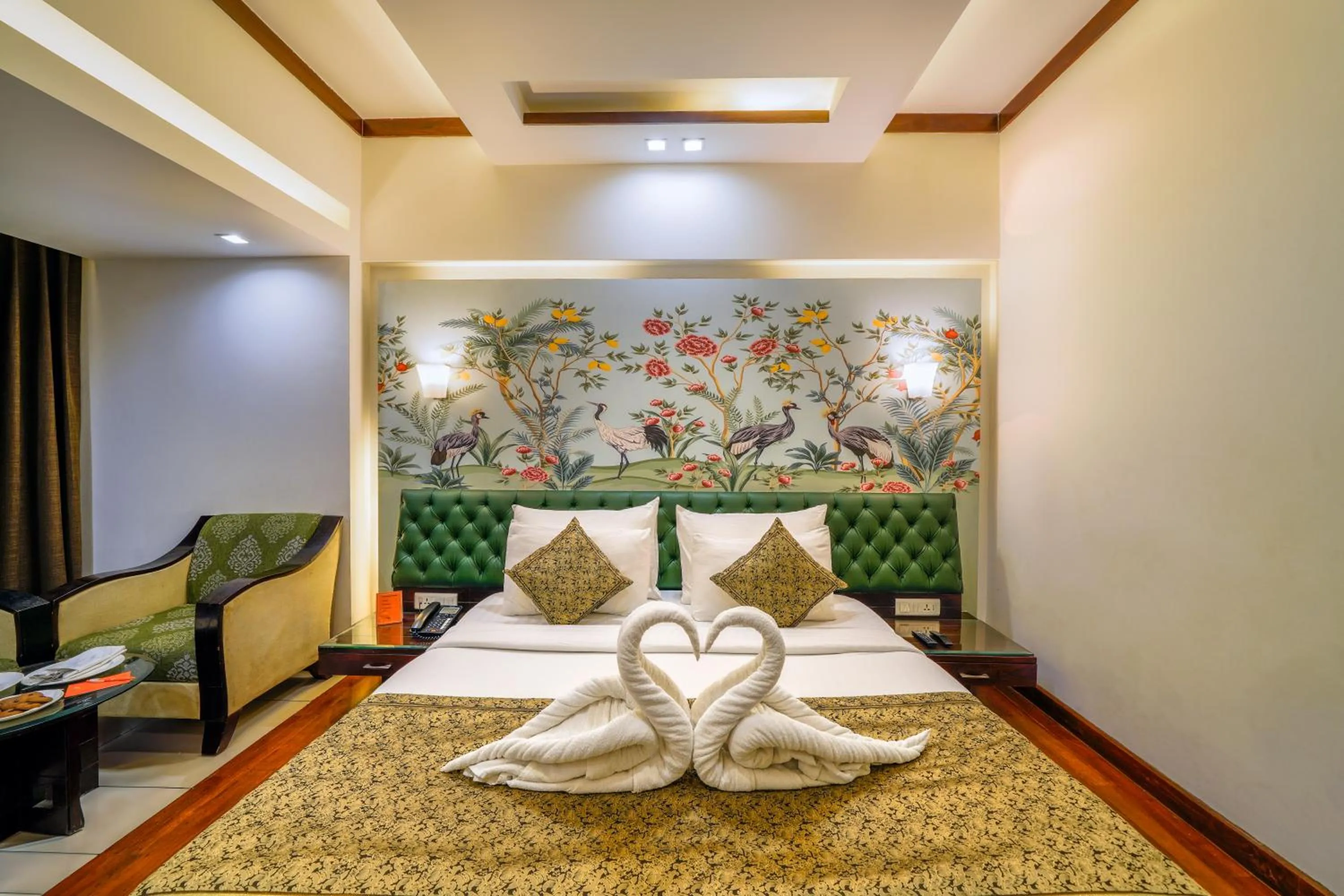 Bed in Hotel Saffron Leaf