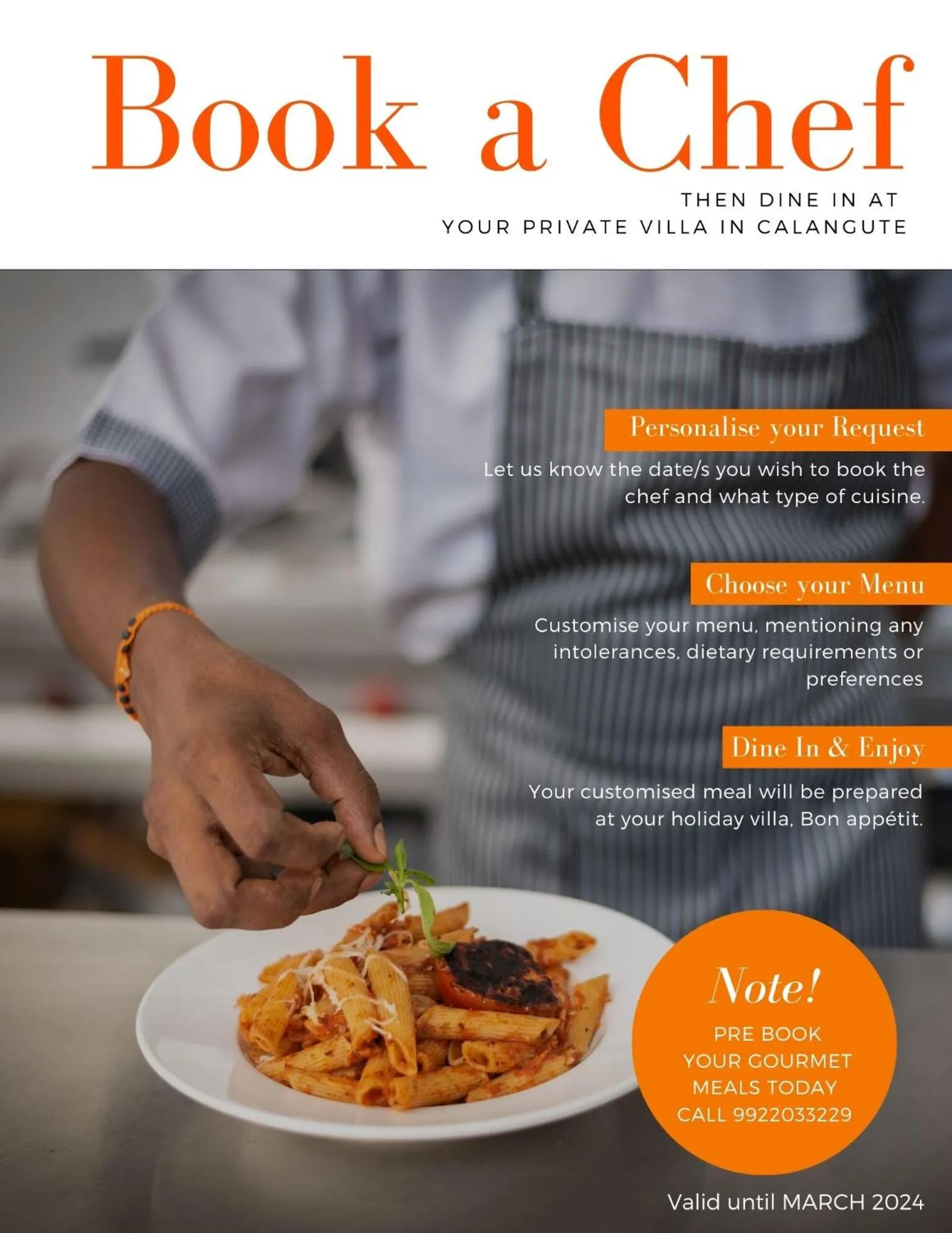 Food and drinks in Villa Calangute Phase 5