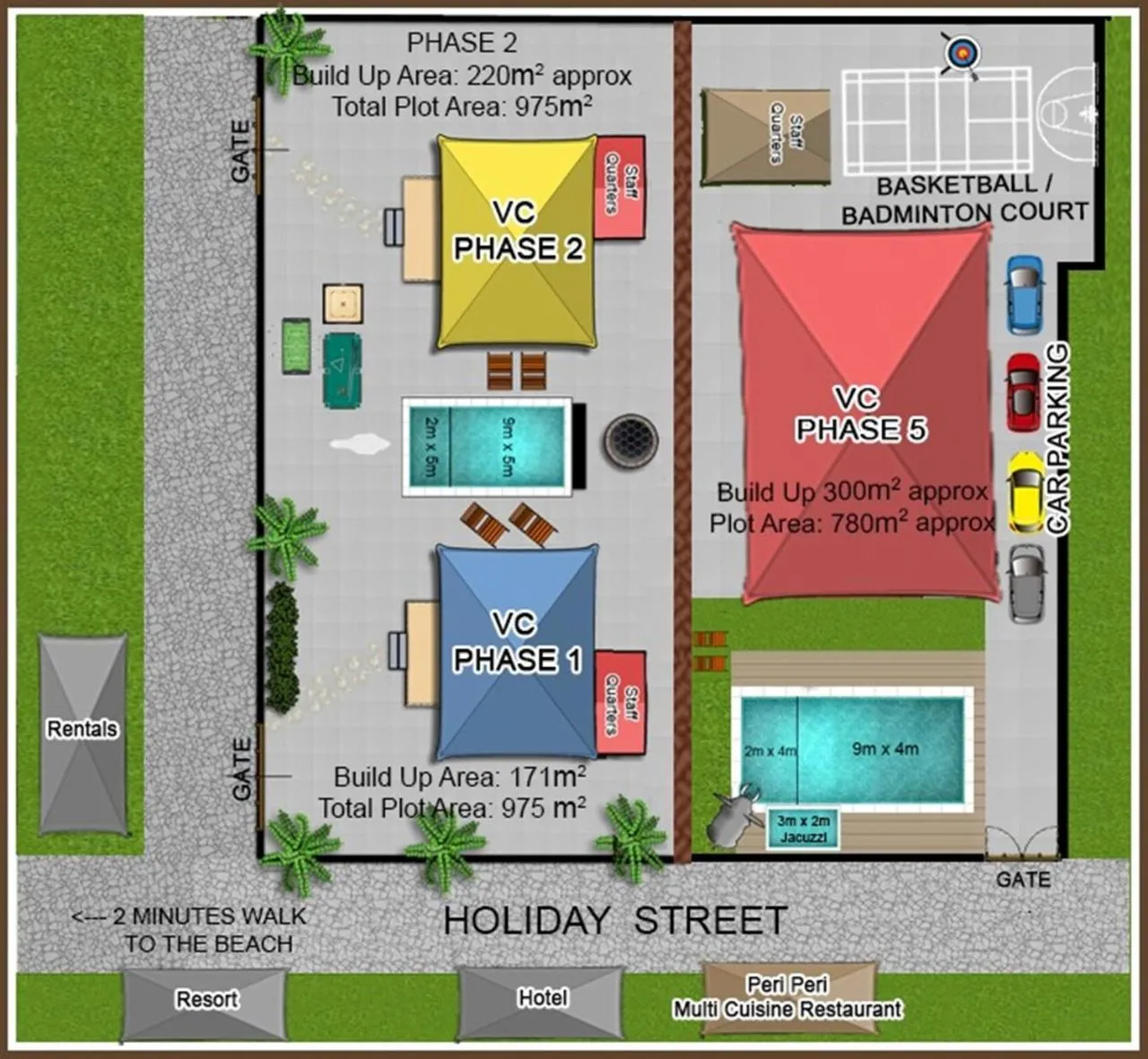 Bird's eye view in Villa Calangute Phase 5