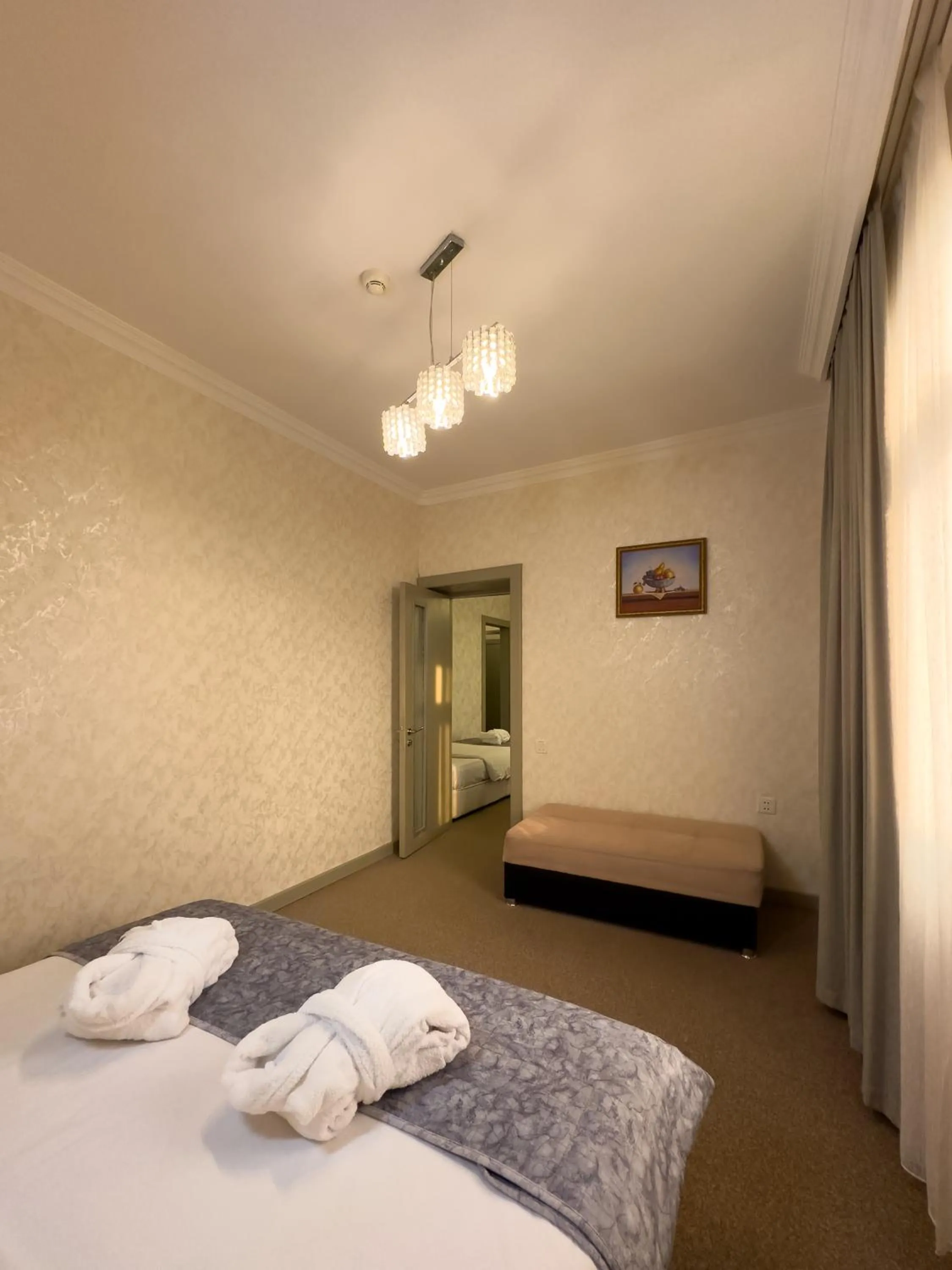 Bed in Gabala Yeddi Gozel Hotel