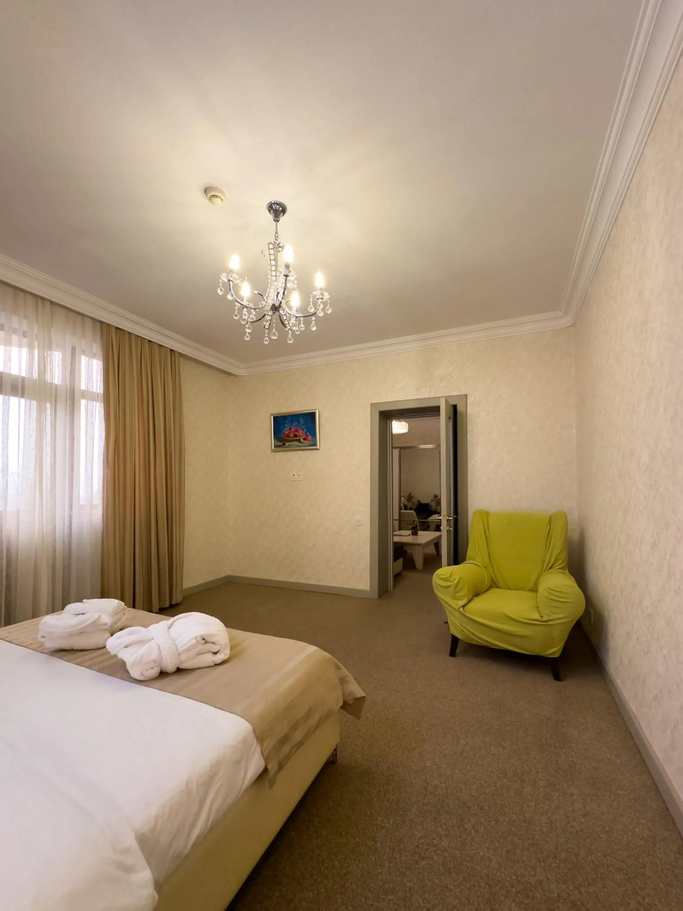 Bed in Gabala Yeddi Gozel Hotel