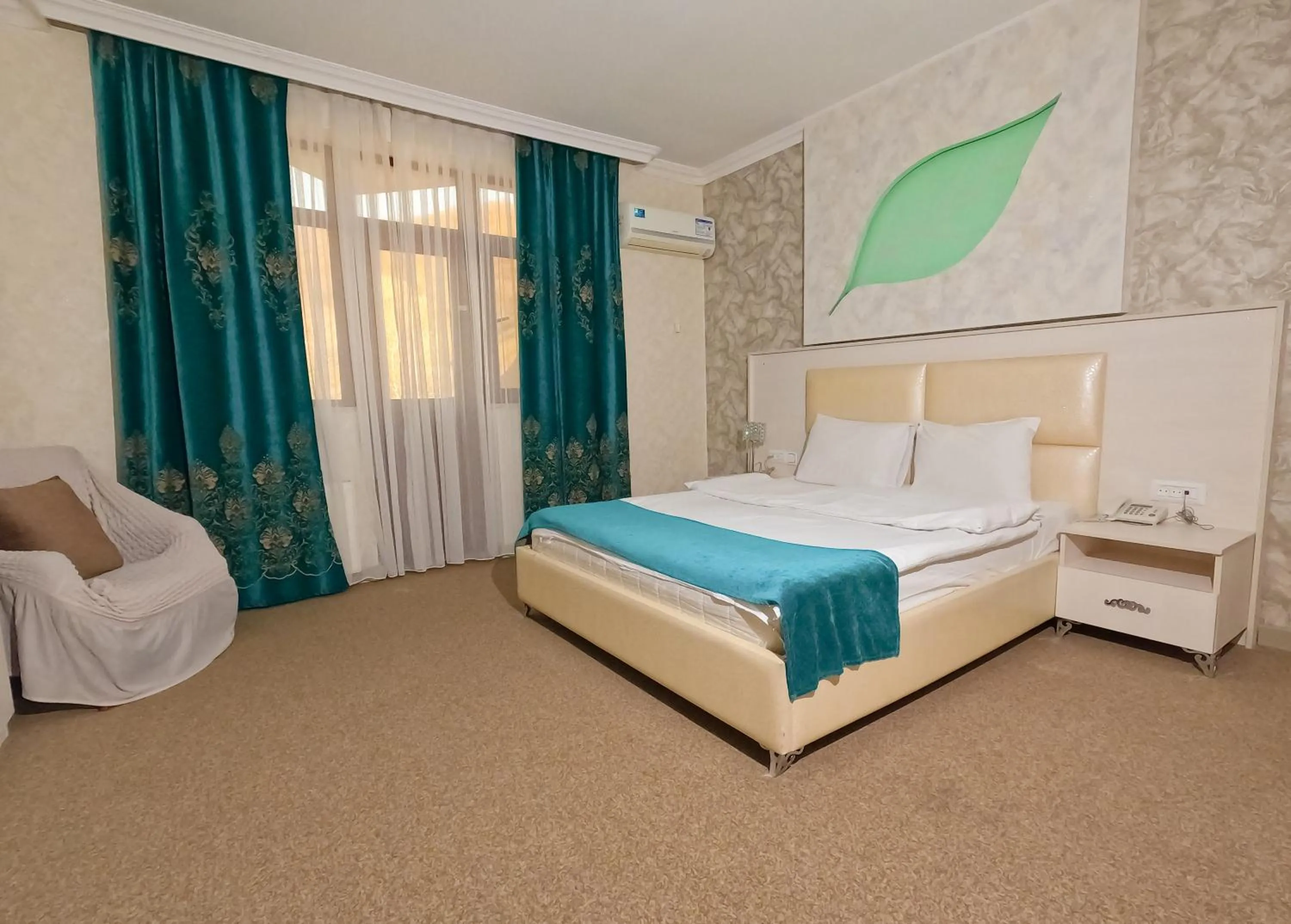 Bed in Gabala Yeddi Gozel Hotel