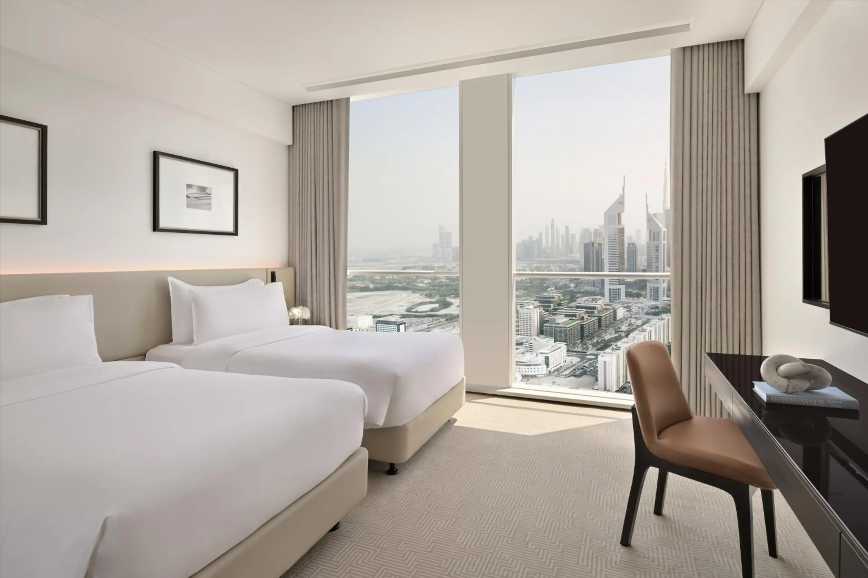 Bed in Sheraton Grand Hotel, Dubai