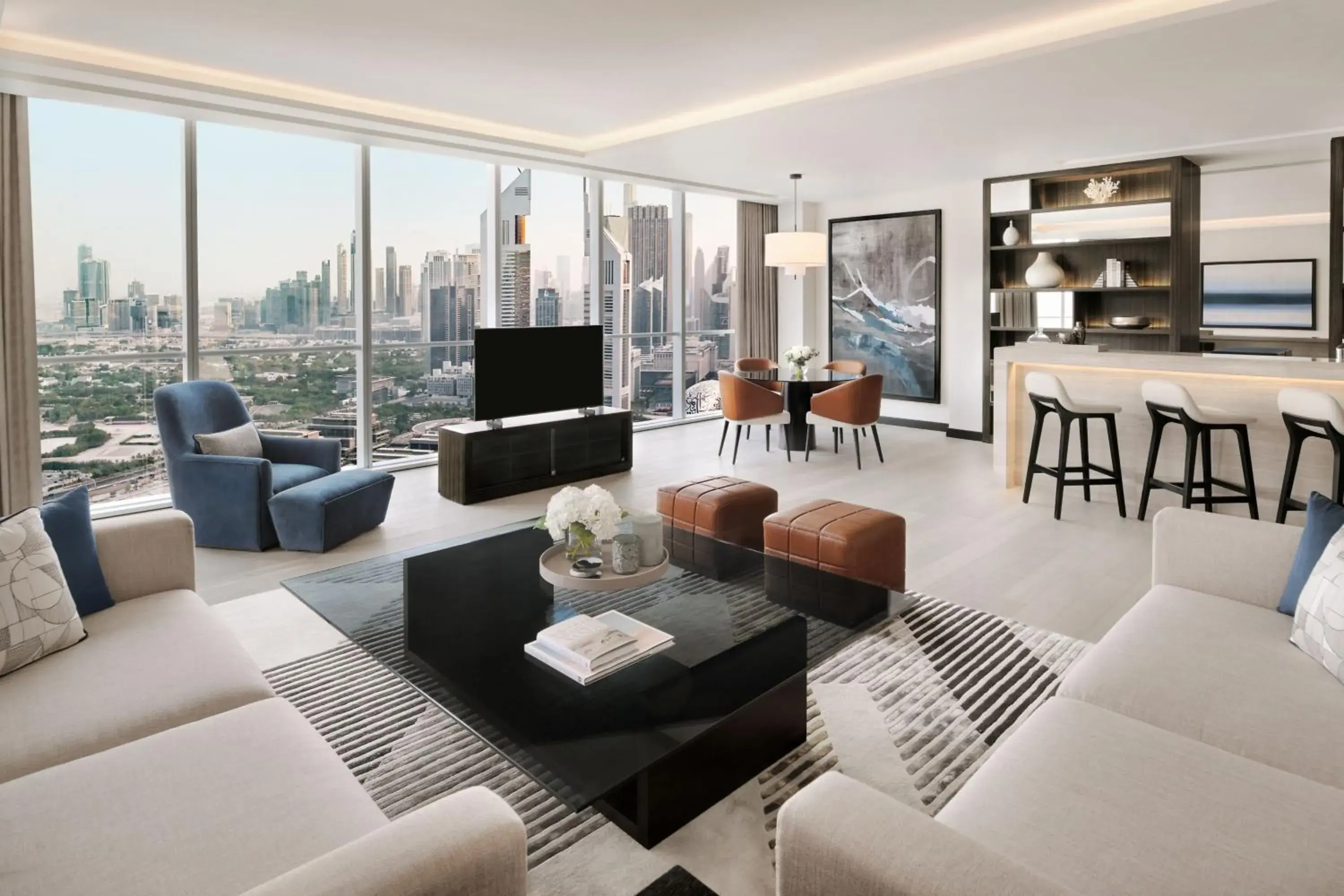 Executive Suite, Club lounge access, 1 King, Skyline view in Sheraton Grand Hotel, Dubai Executive Suite, Club lounge access, 1 King, Skyline view in Sheraton Grand Hotel, Dubai