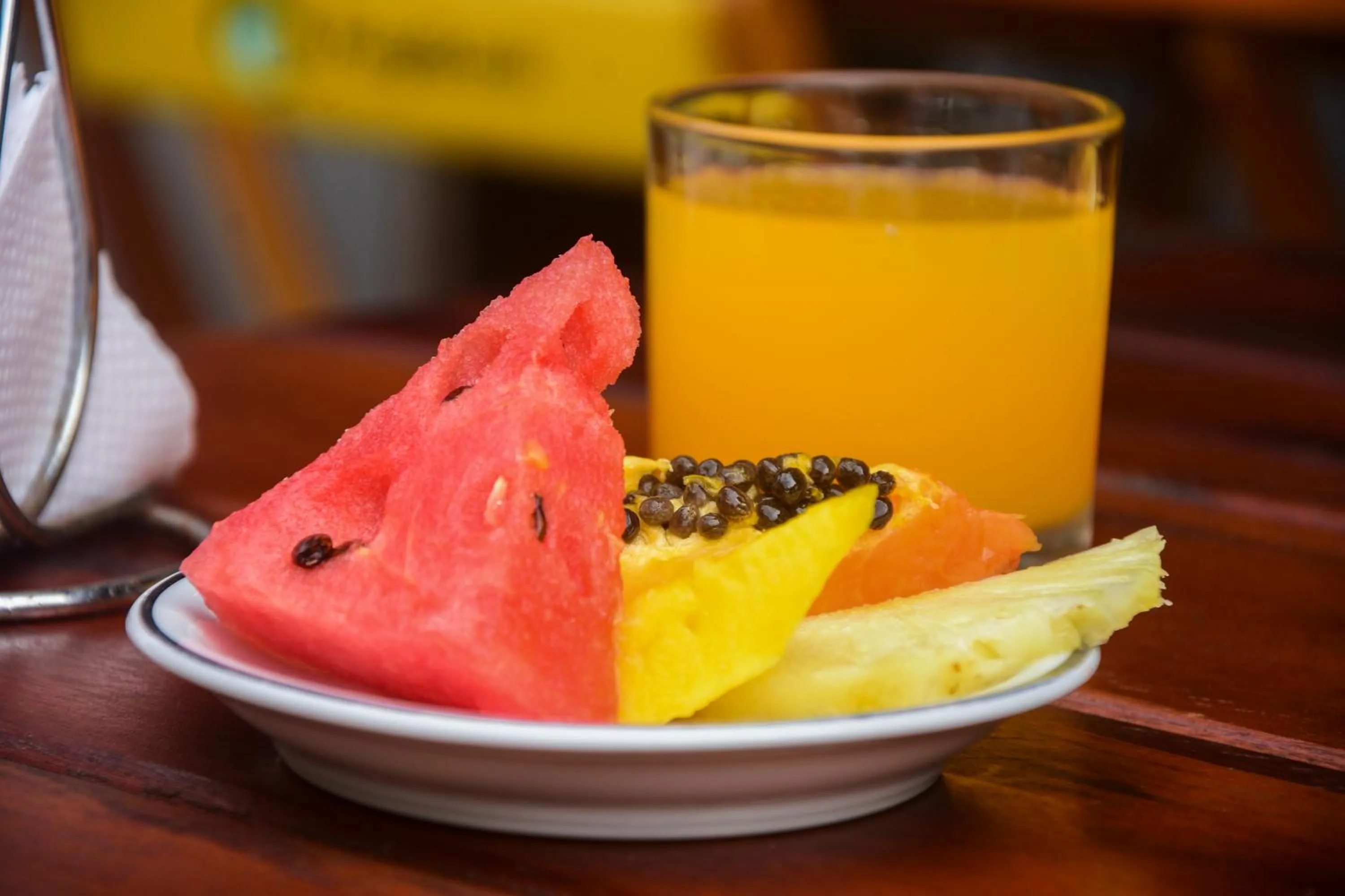 Food and drinks in Pousada Juannas Buzios