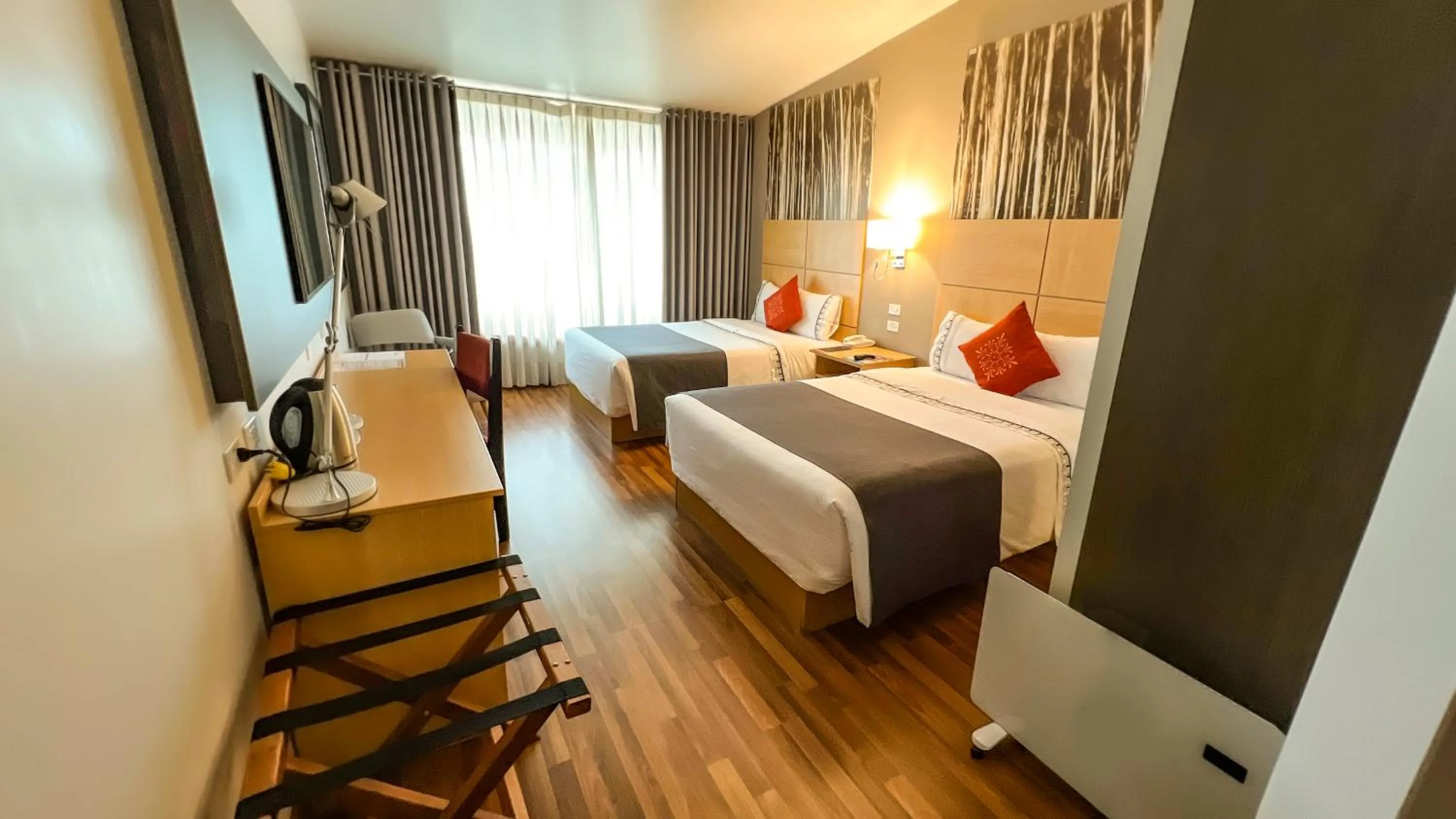 Bed in Lake Titicaca Hotel