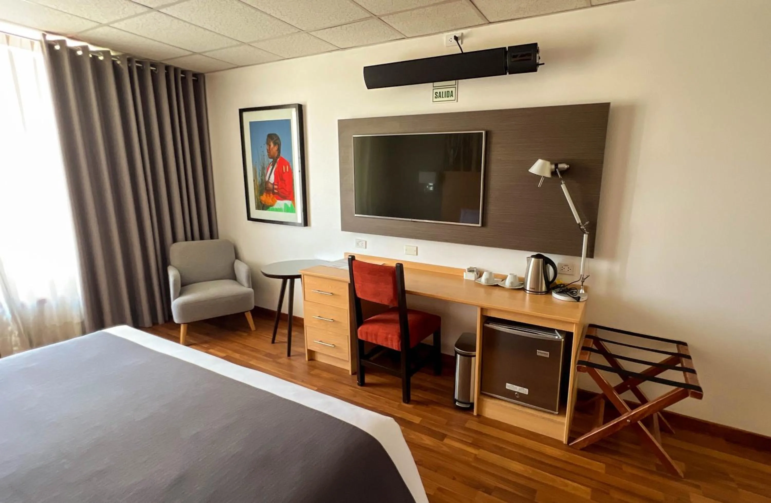 Bed in Lake Titicaca Hotel