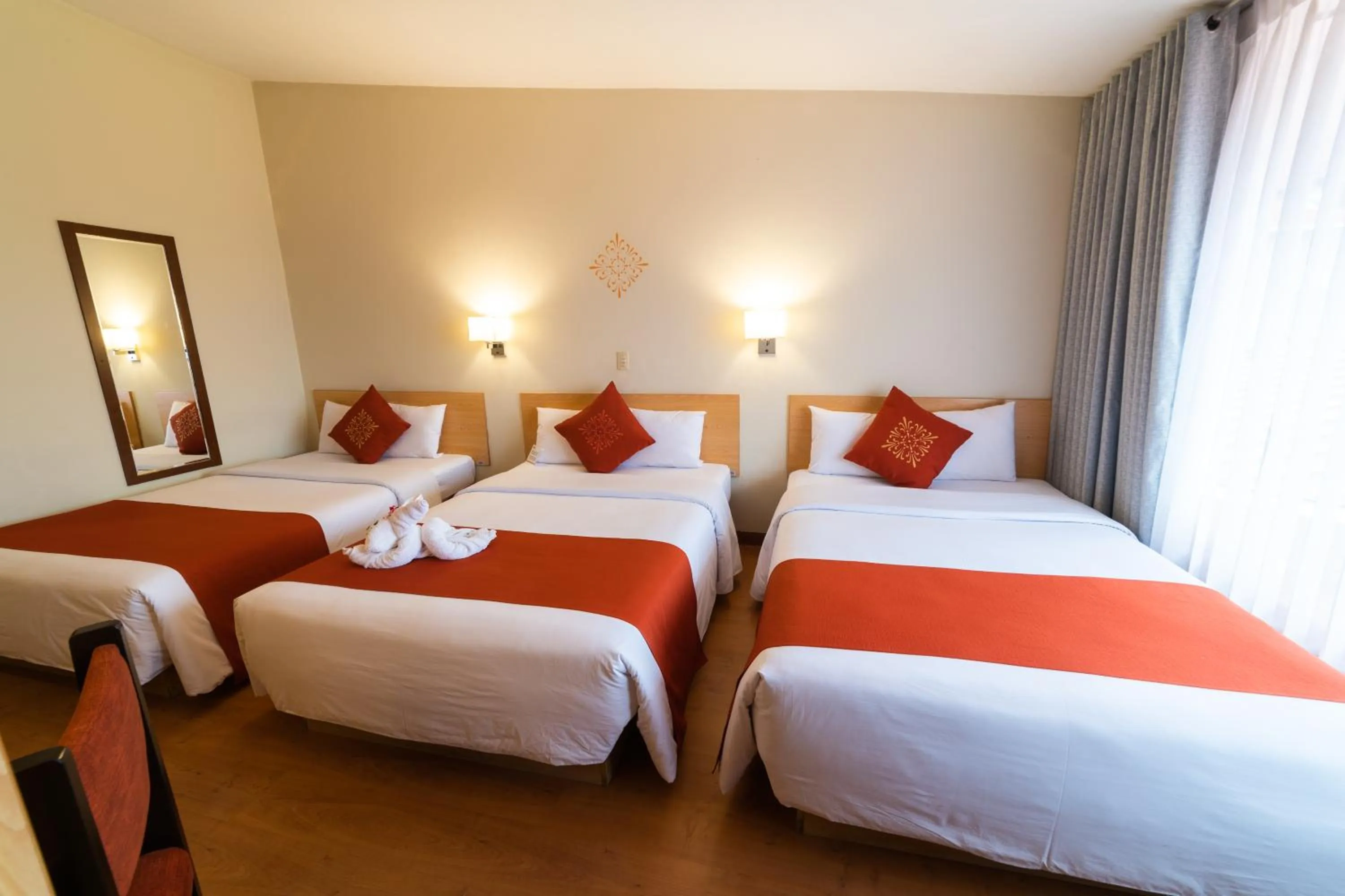 Bed in Lake Titicaca Hotel