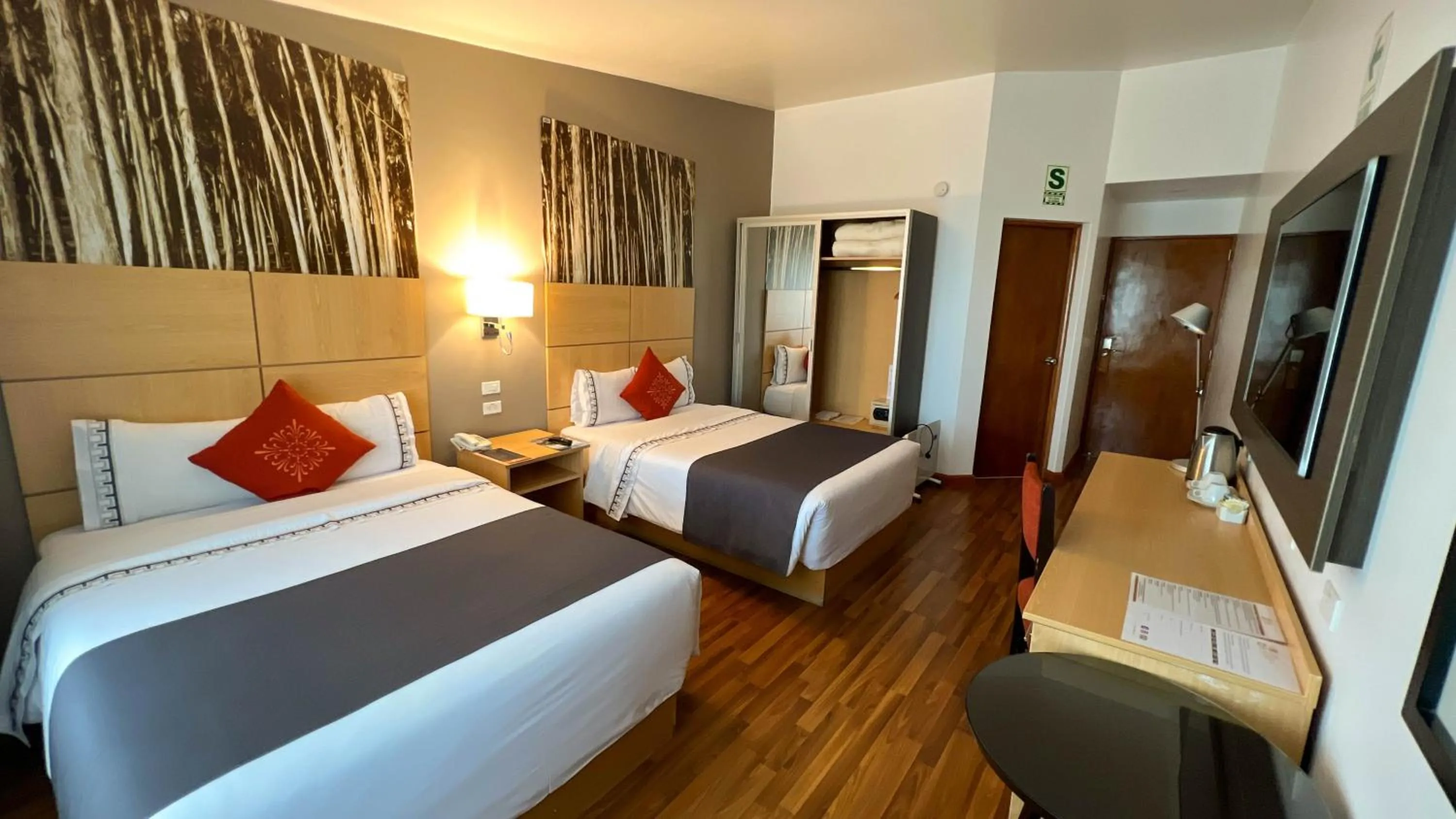 Bed in Lake Titicaca Hotel