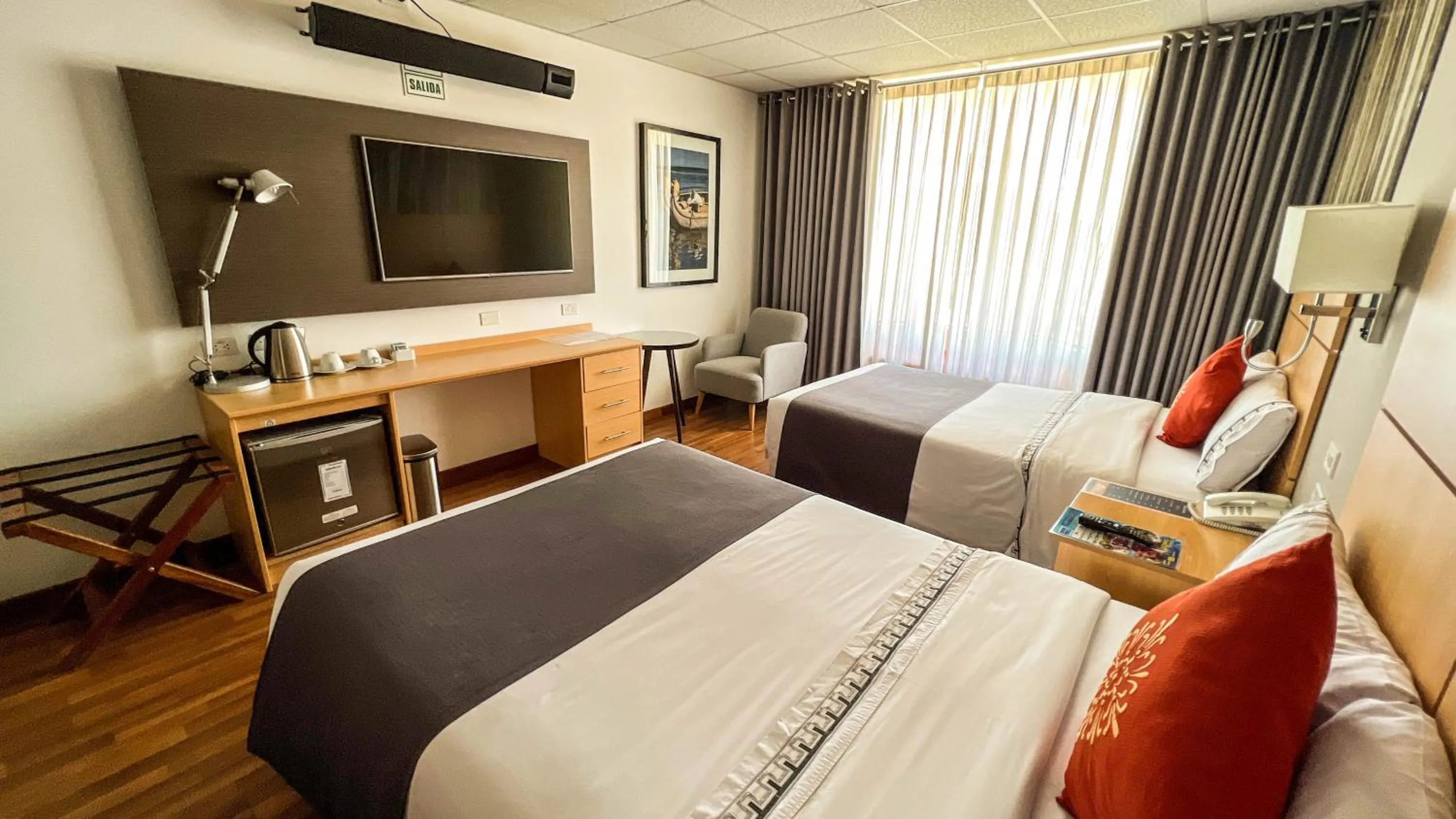 Bed in Lake Titicaca Hotel