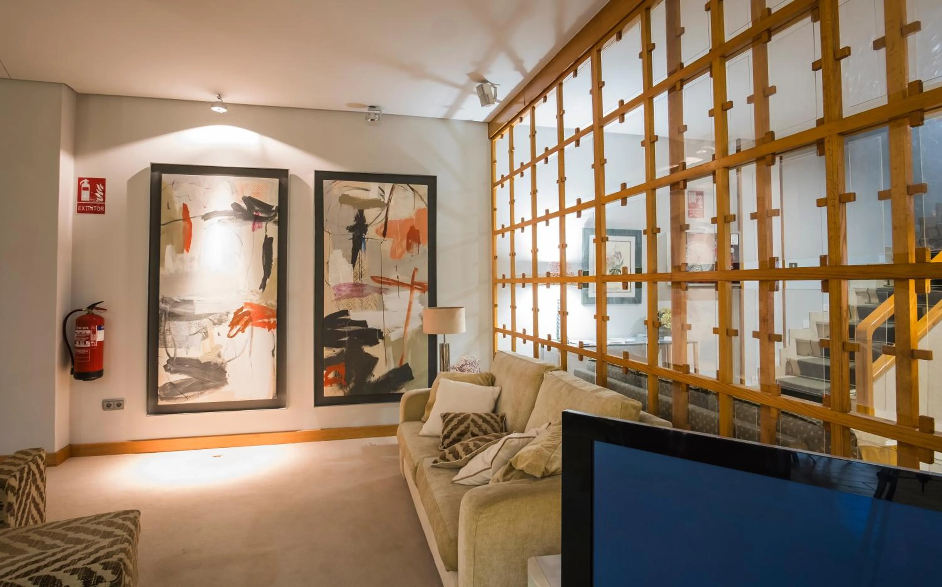 Living room in Hotel Alda Boiro