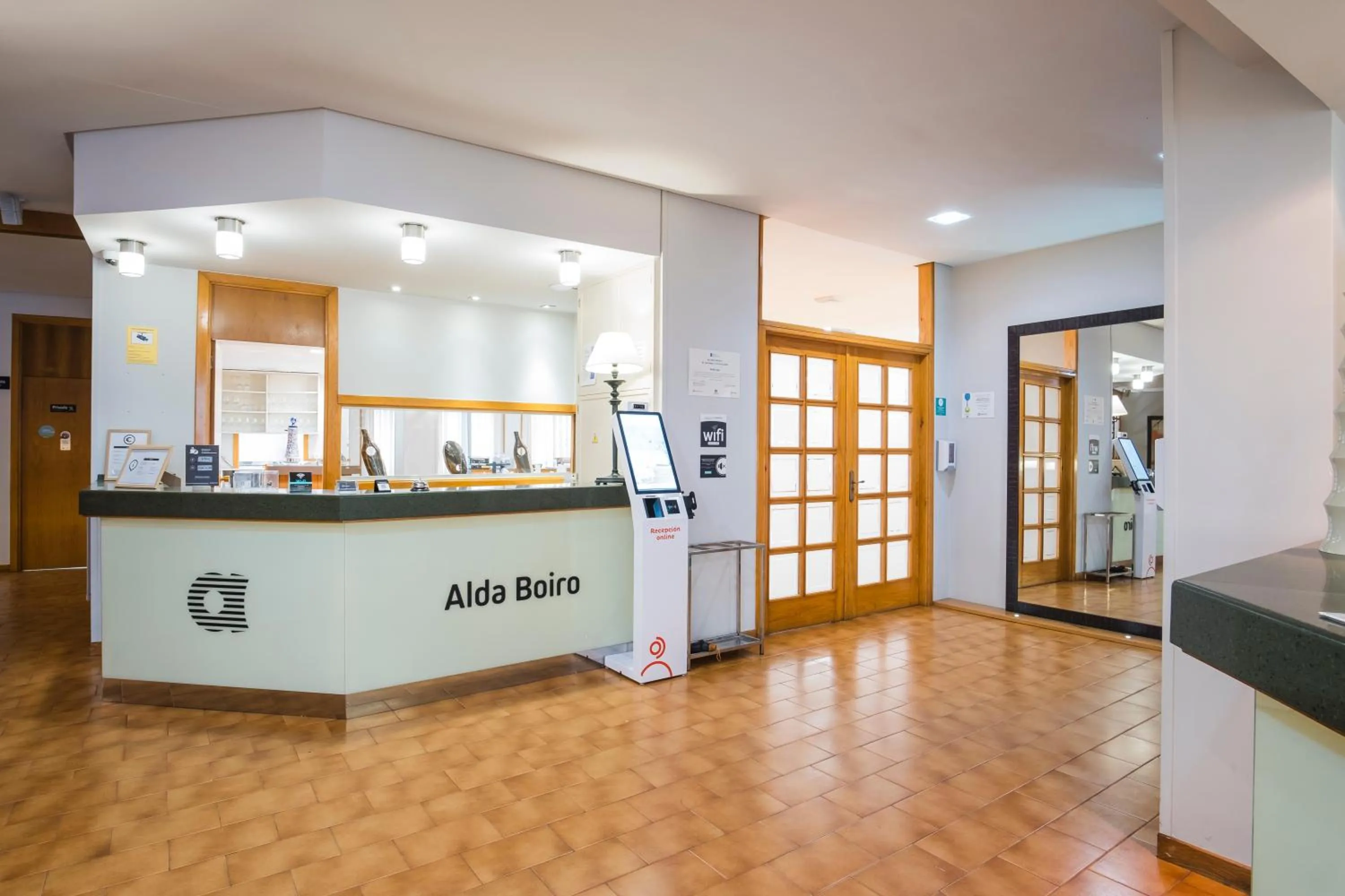 Lobby or reception in Hotel Alda Boiro