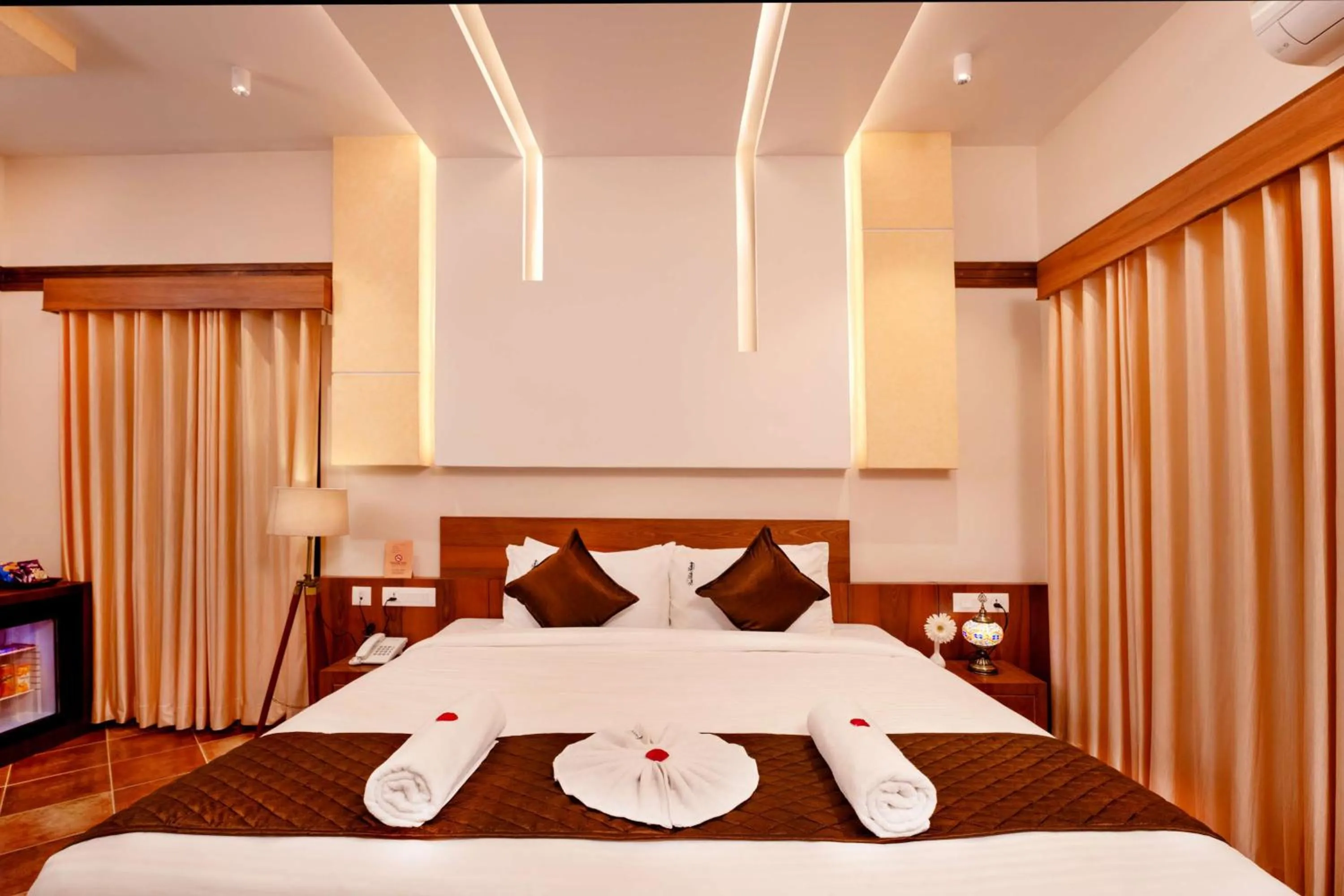 Bed in Casa Bella, Thekkady