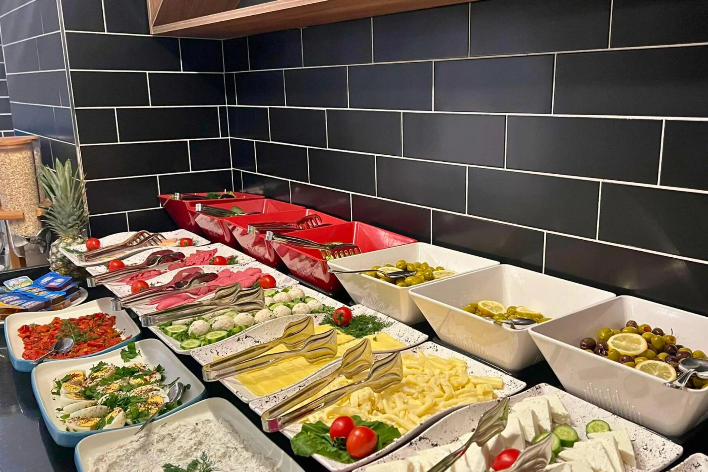 Buffet breakfast in Woxx Hotel