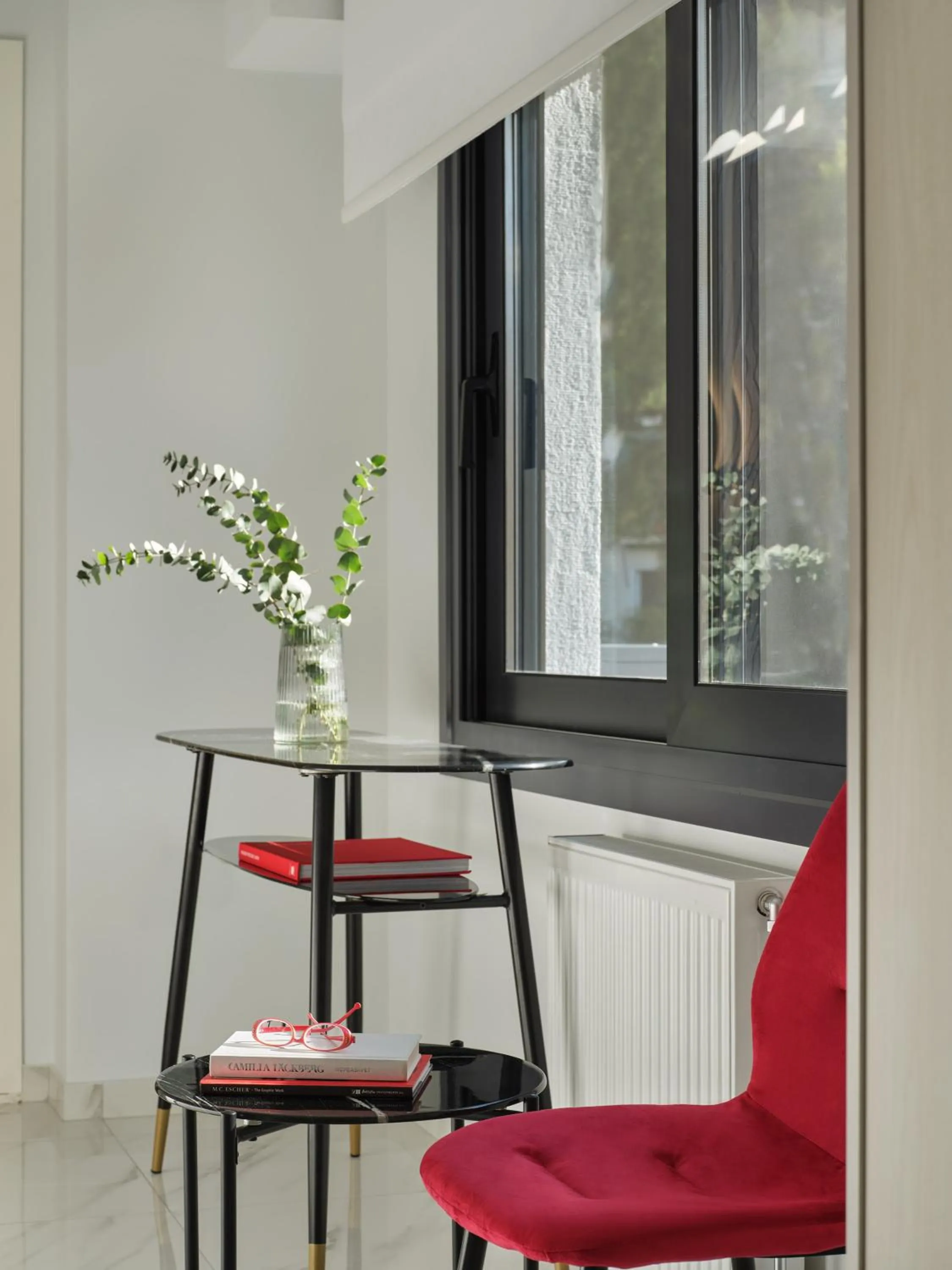 Seating area in Athens Project Luxury Apartments