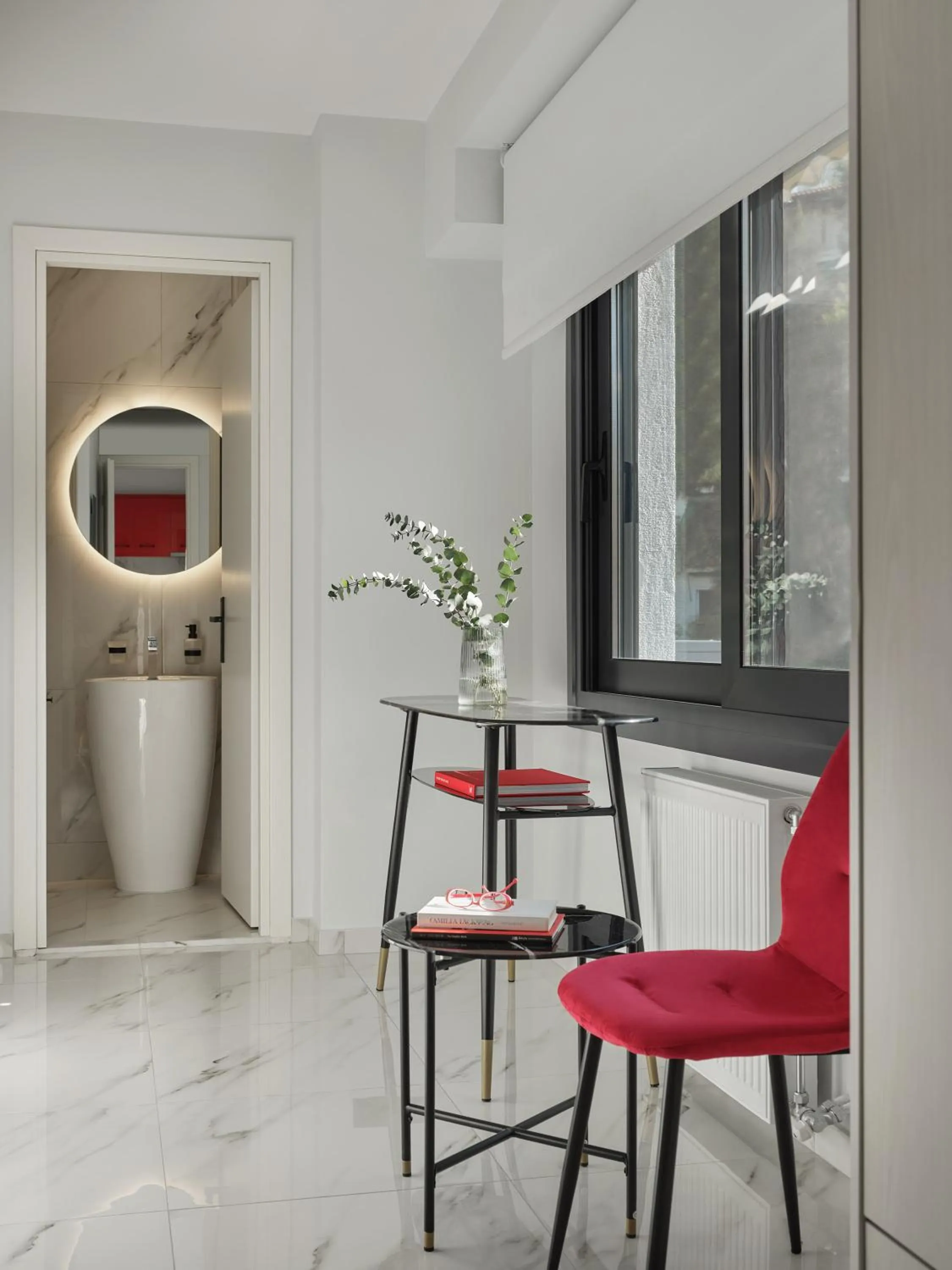 Seating area in Athens Project Luxury Apartments