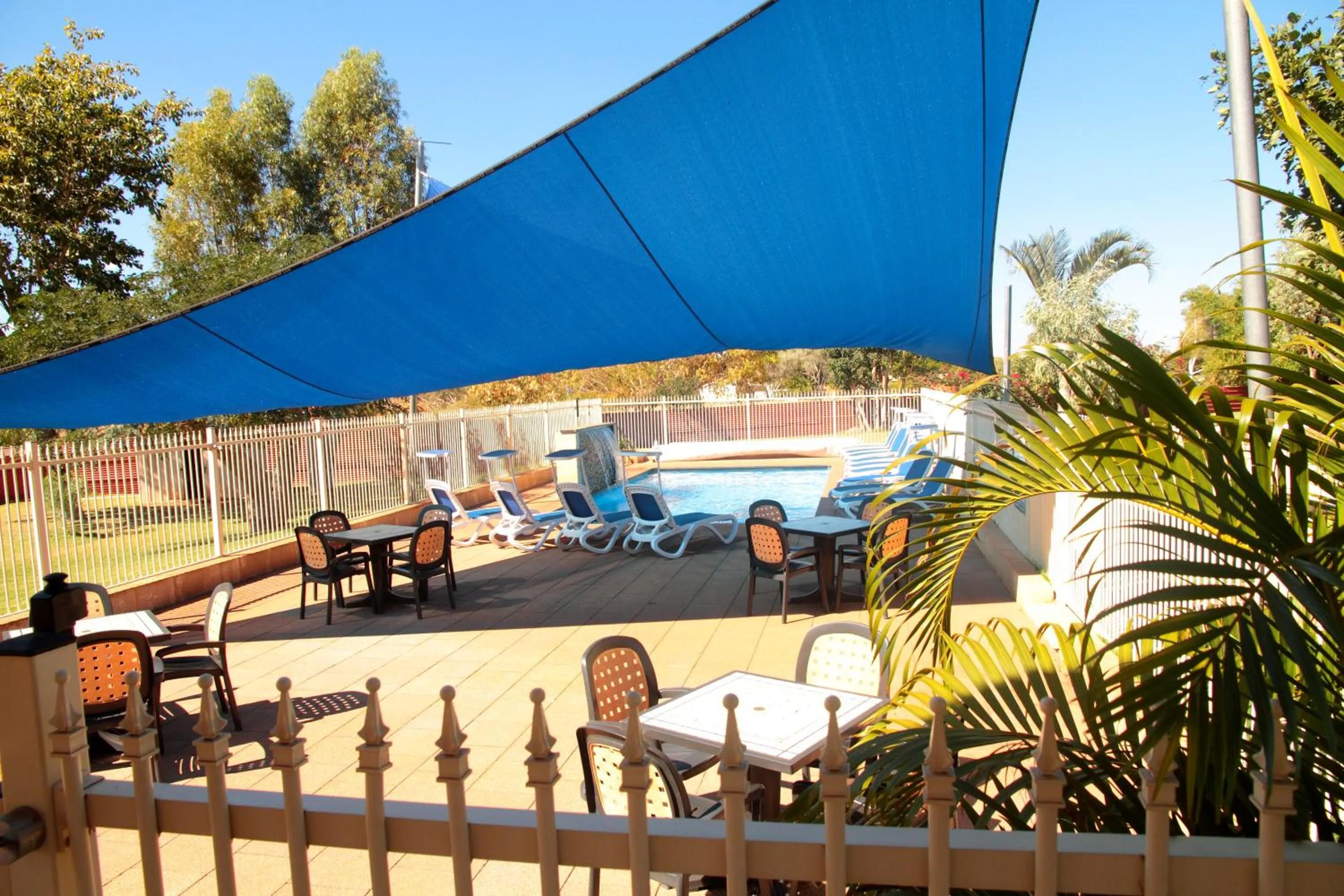 Patio in Halls Creek Motel