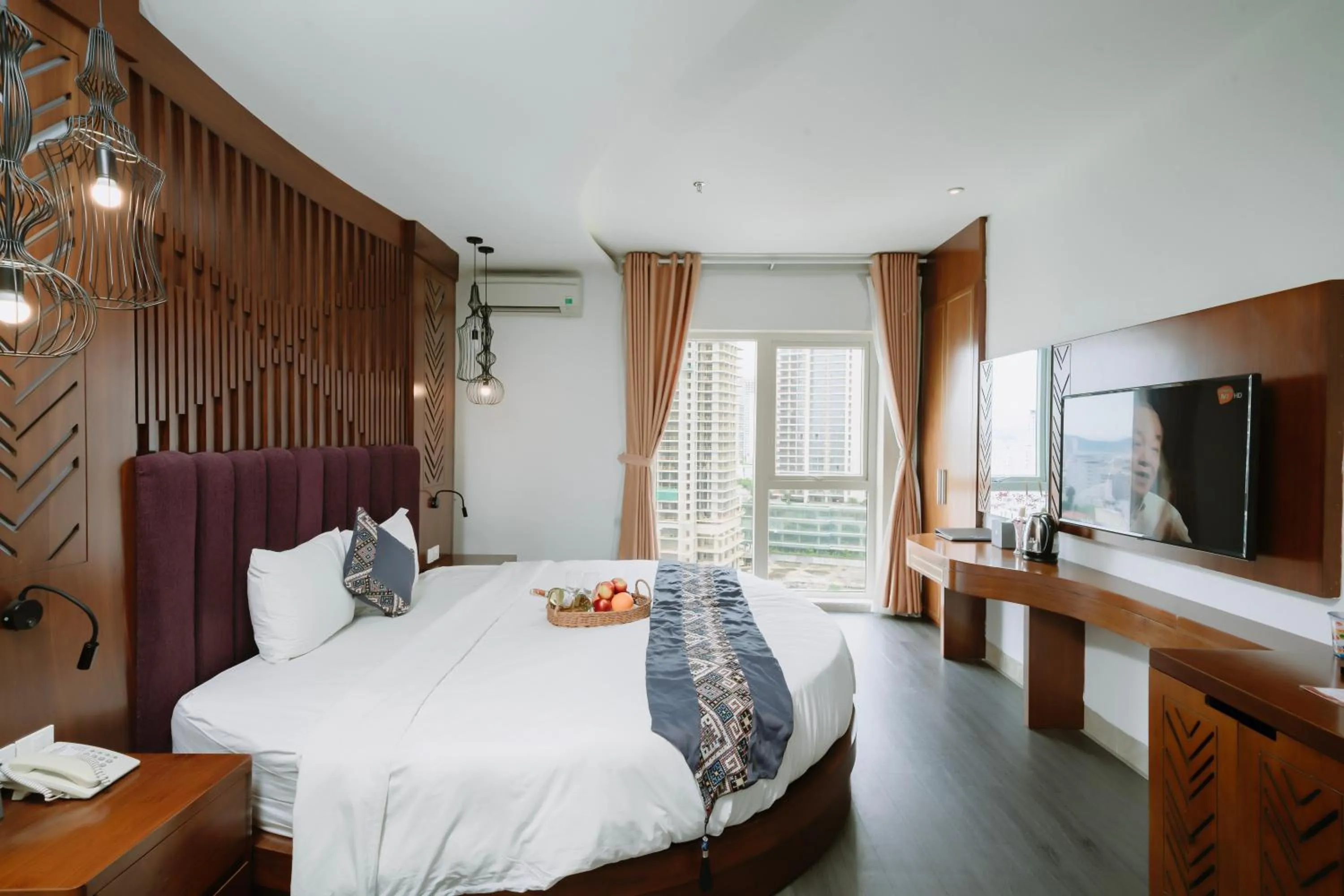 Bed in TGT BEACH HOTEL