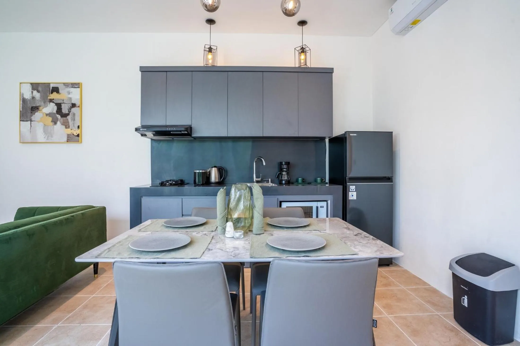 Kitchen or kitchenette in Eden Cemagi Villa Pererenan