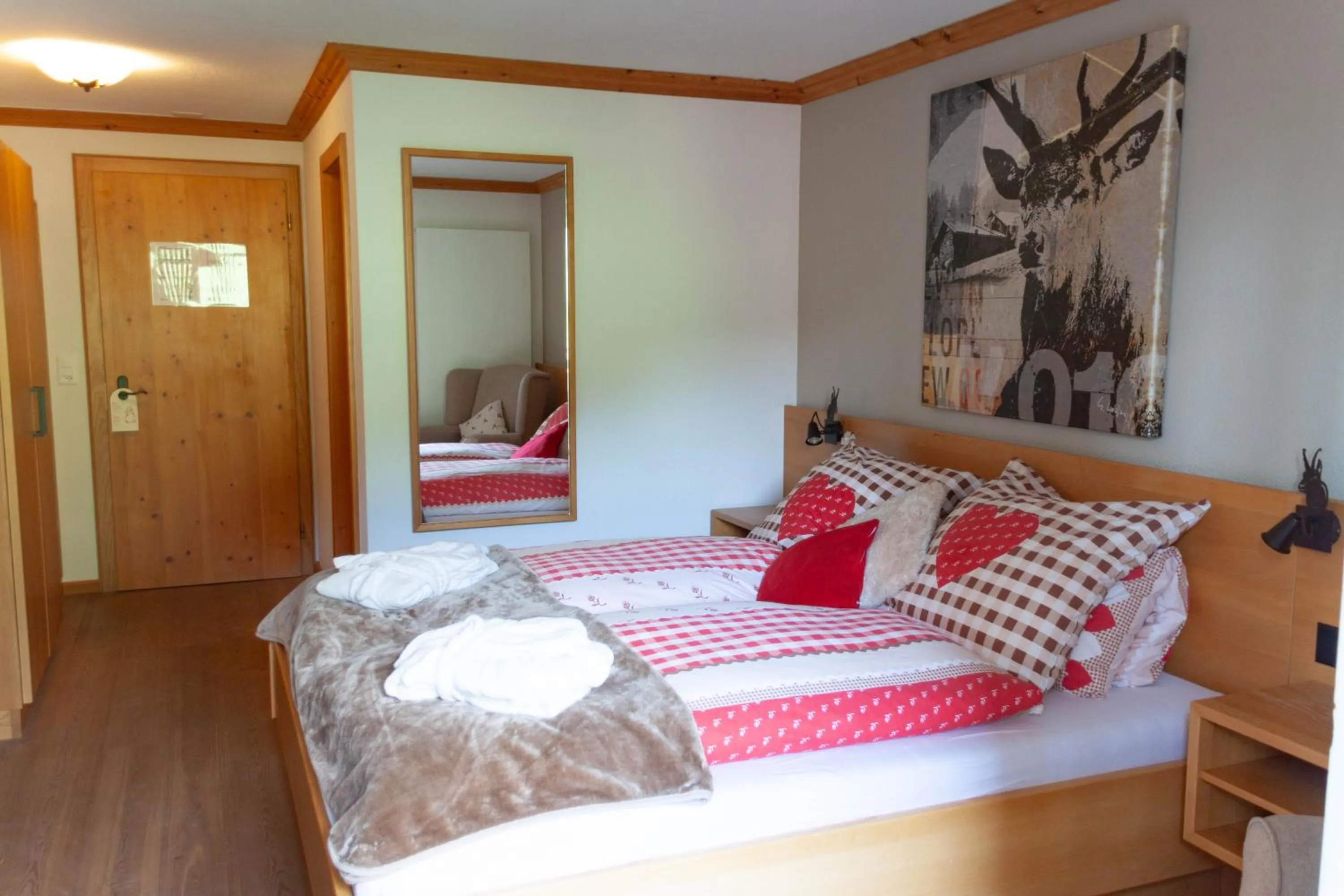 Bed in Hotel Madrisajoch