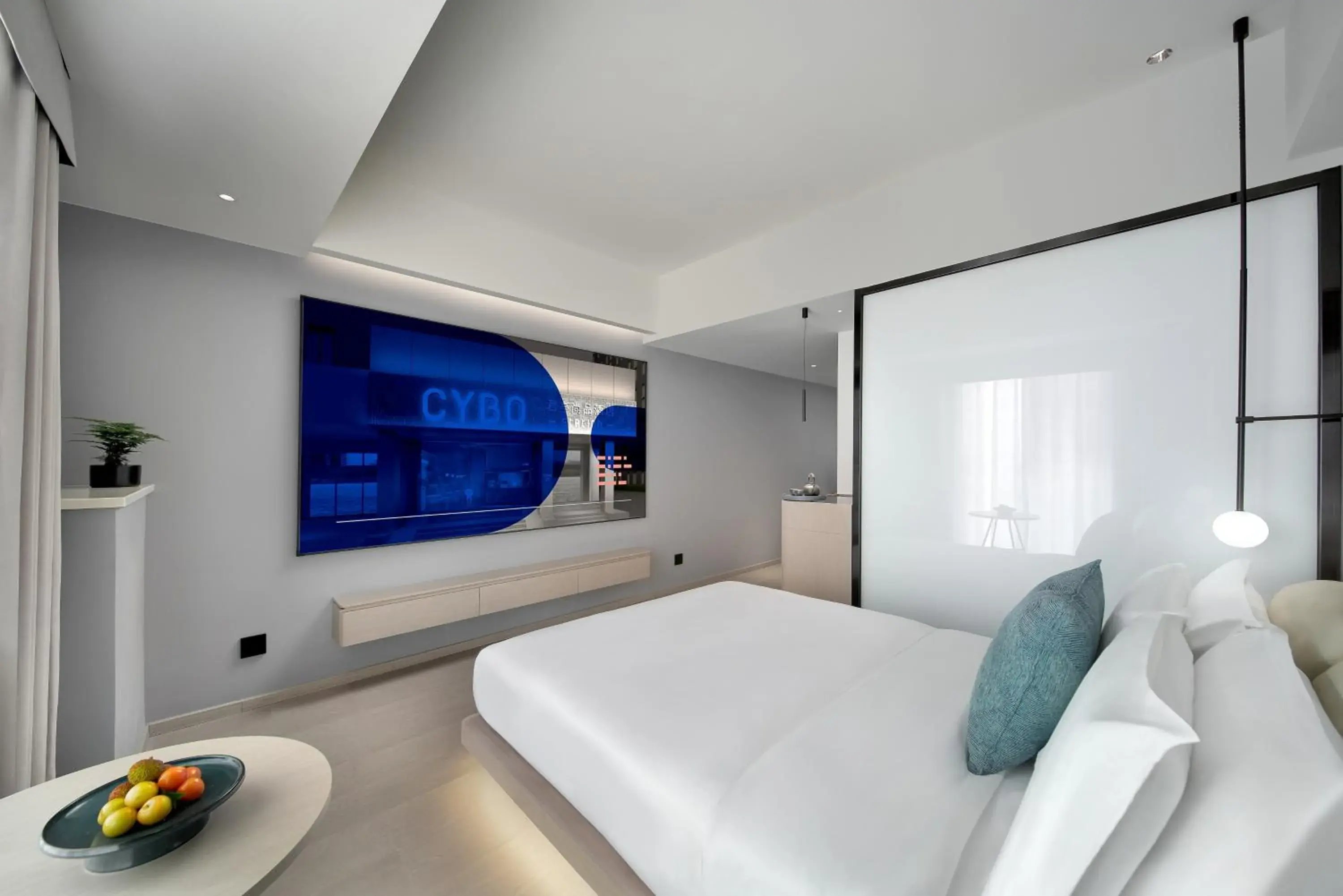 Double Room with Audio in CYBO Station SSAW Shangpin Hotel Luohu Shenzhen Double Room with Audio in CYBO Station SSAW Shangpin Hotel Luohu Shenzhen