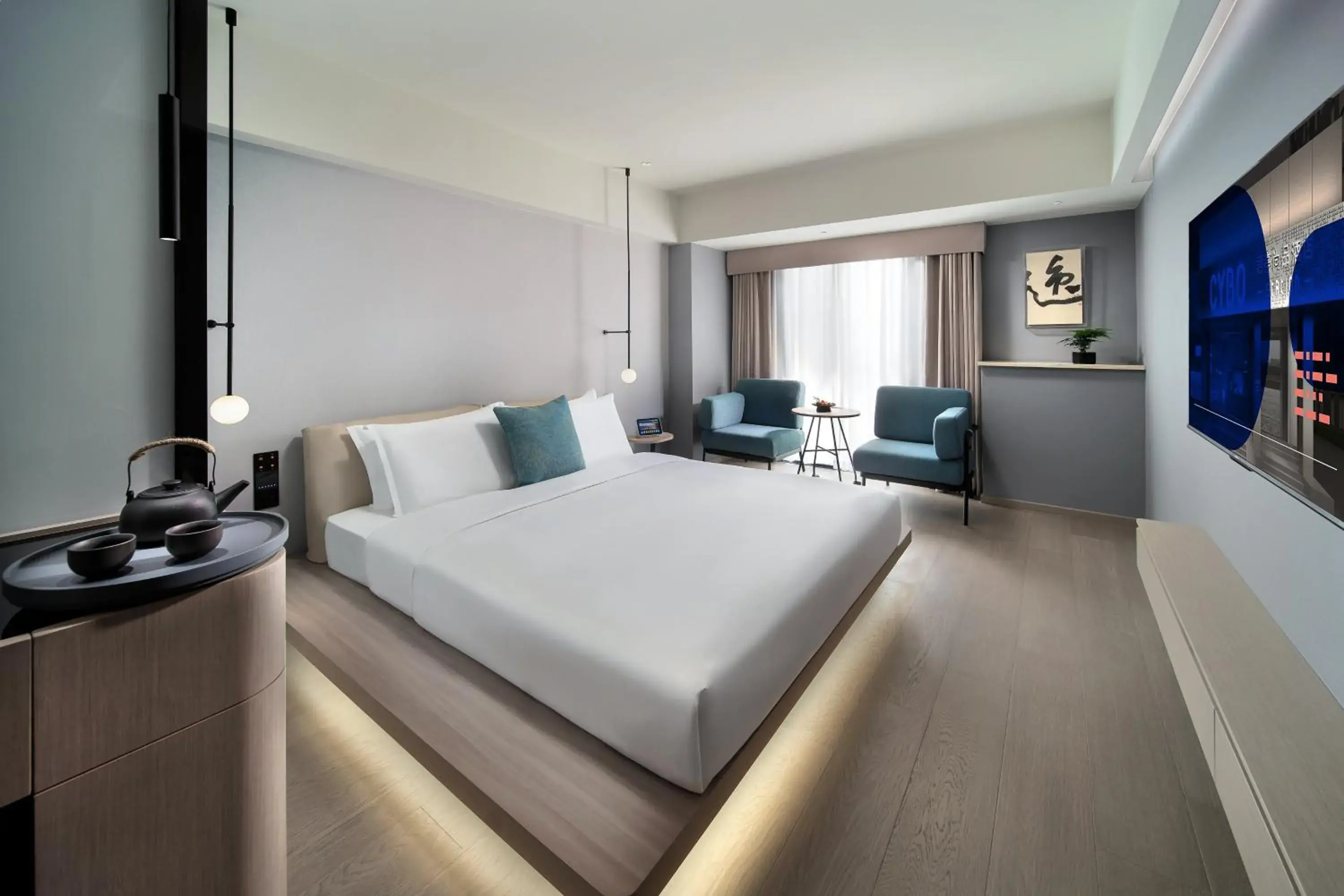 Deluxe Queen Room in CYBO Station SSAW Shangpin Hotel Luohu Shenzhen Deluxe Queen Room in CYBO Station SSAW Shangpin Hotel Luohu Shenzhen