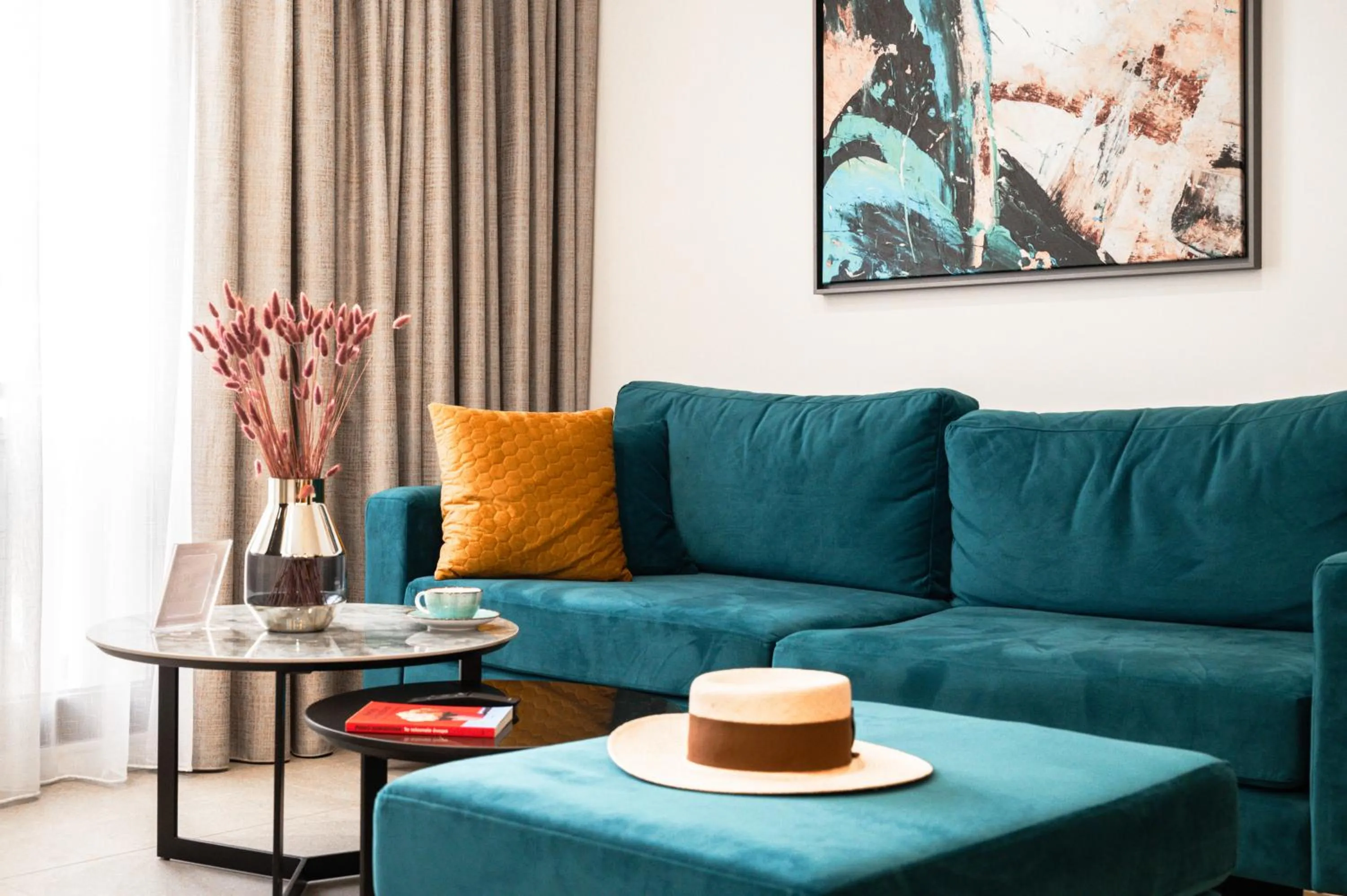 Seating area in Hestia - Kolokotroni 23