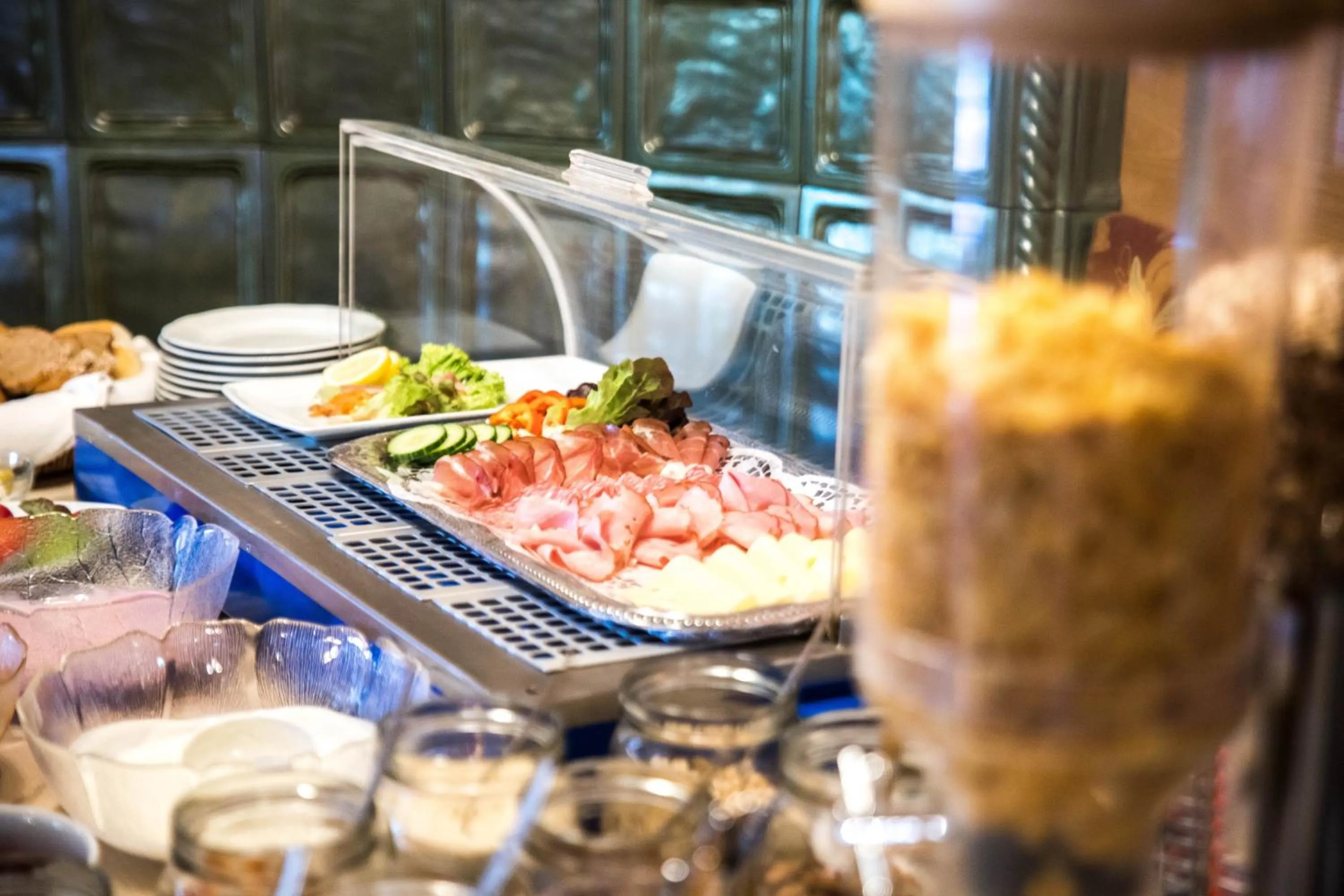 Buffet breakfast in Gasthof Pension Traube