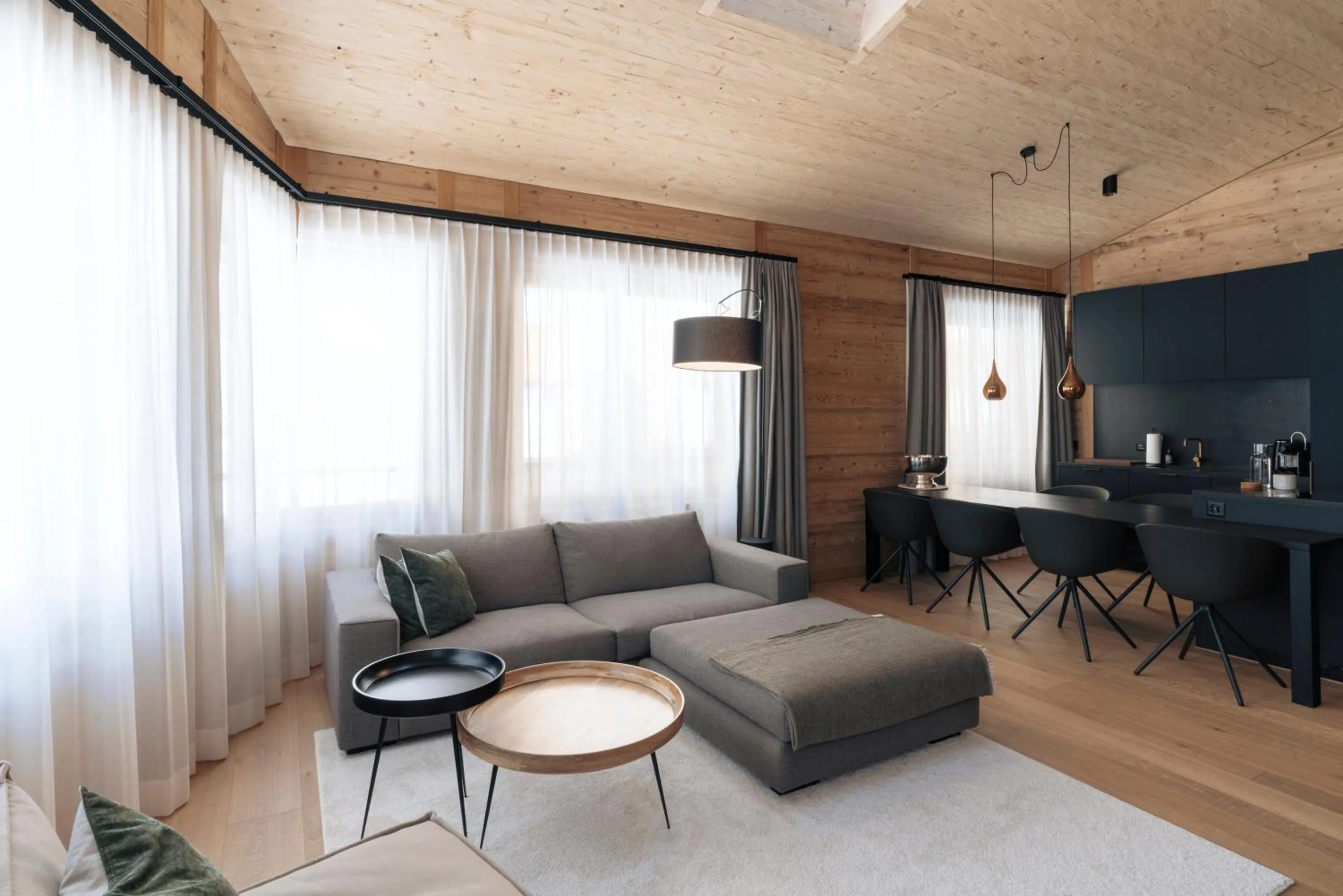 Seating area in Andermatt Alpine Apartments