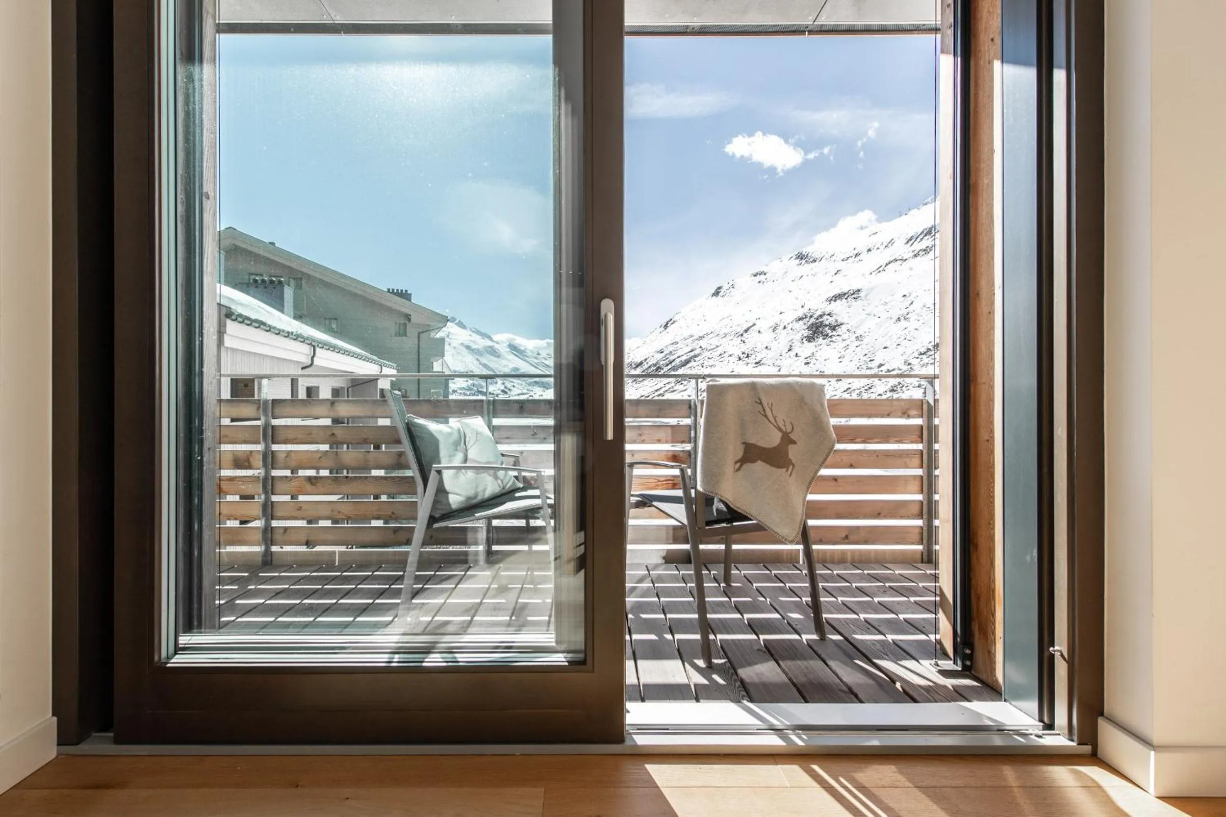 Balcony/Terrace in Andermatt Alpine Apartments