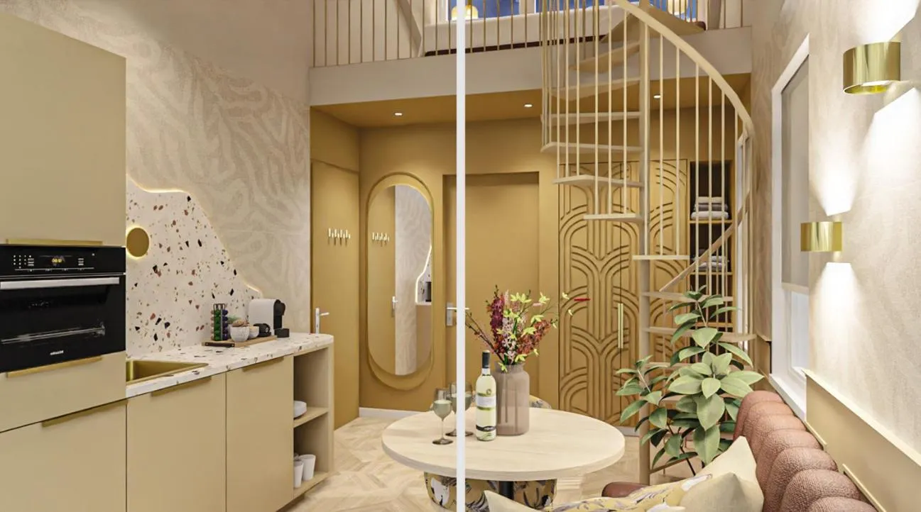 Seating area in Boutique Hotel Charley's