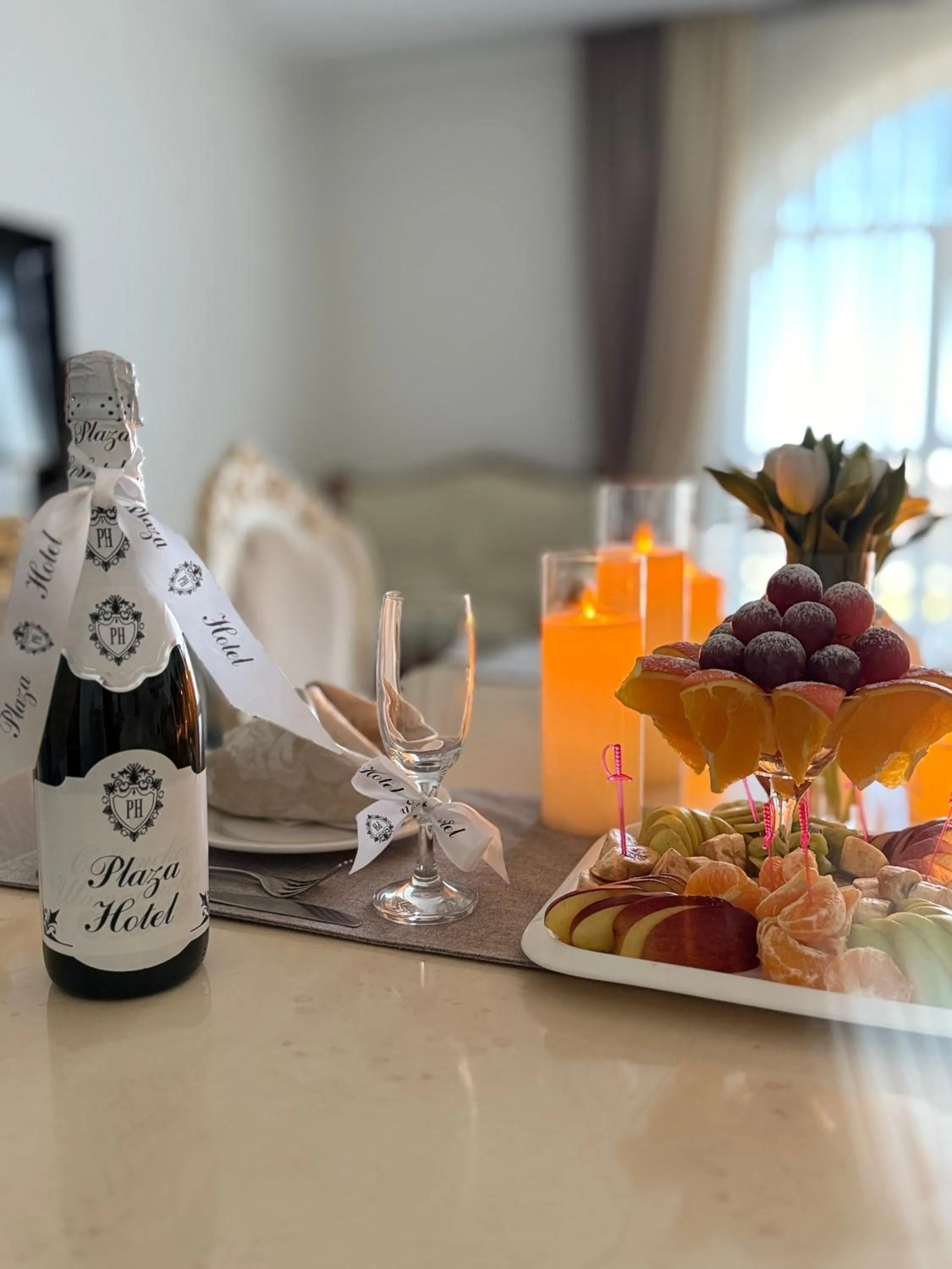 Food and drinks in Plaza Hotel Bishkek