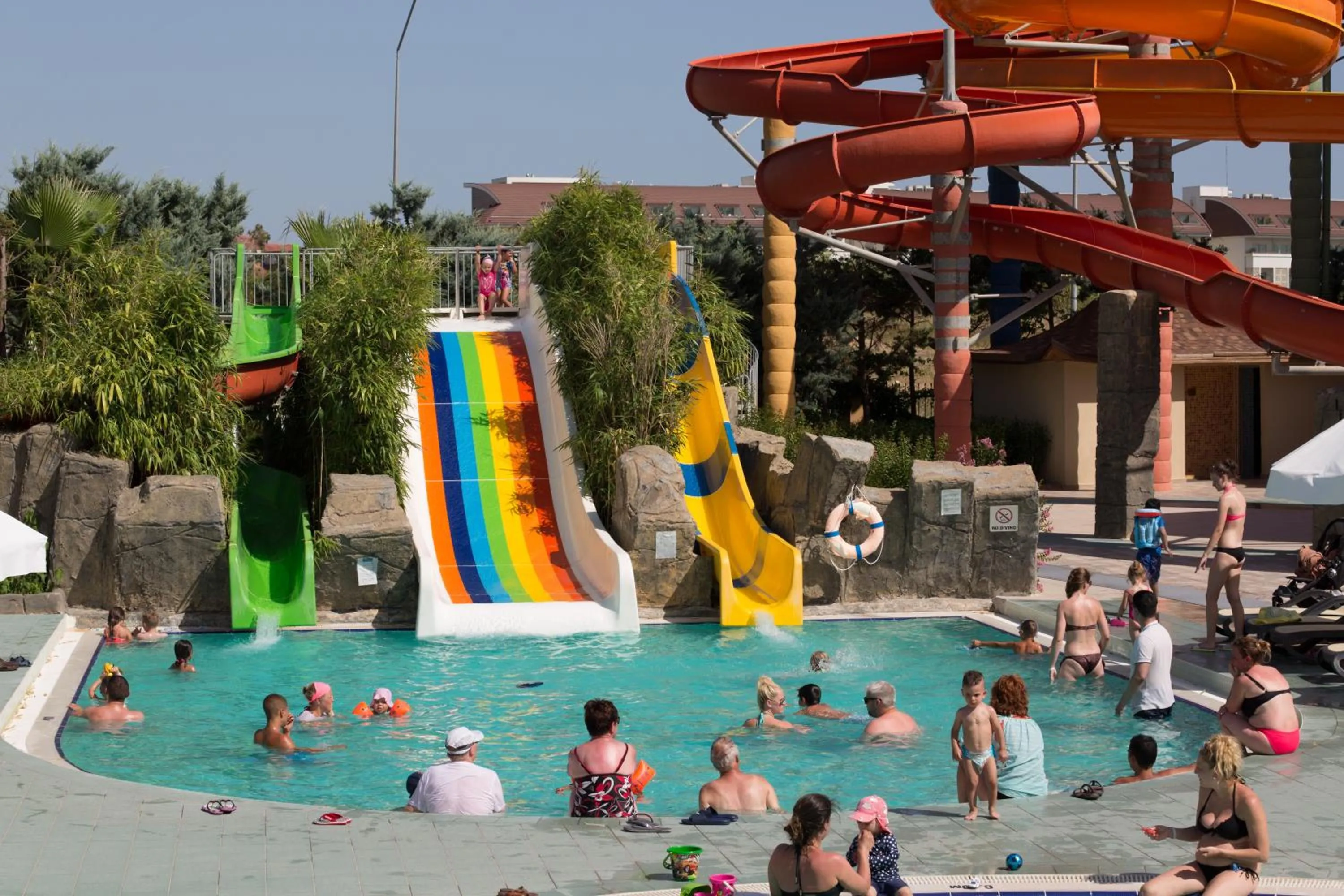 Aqua park in Royal Taj Mahal Hotel