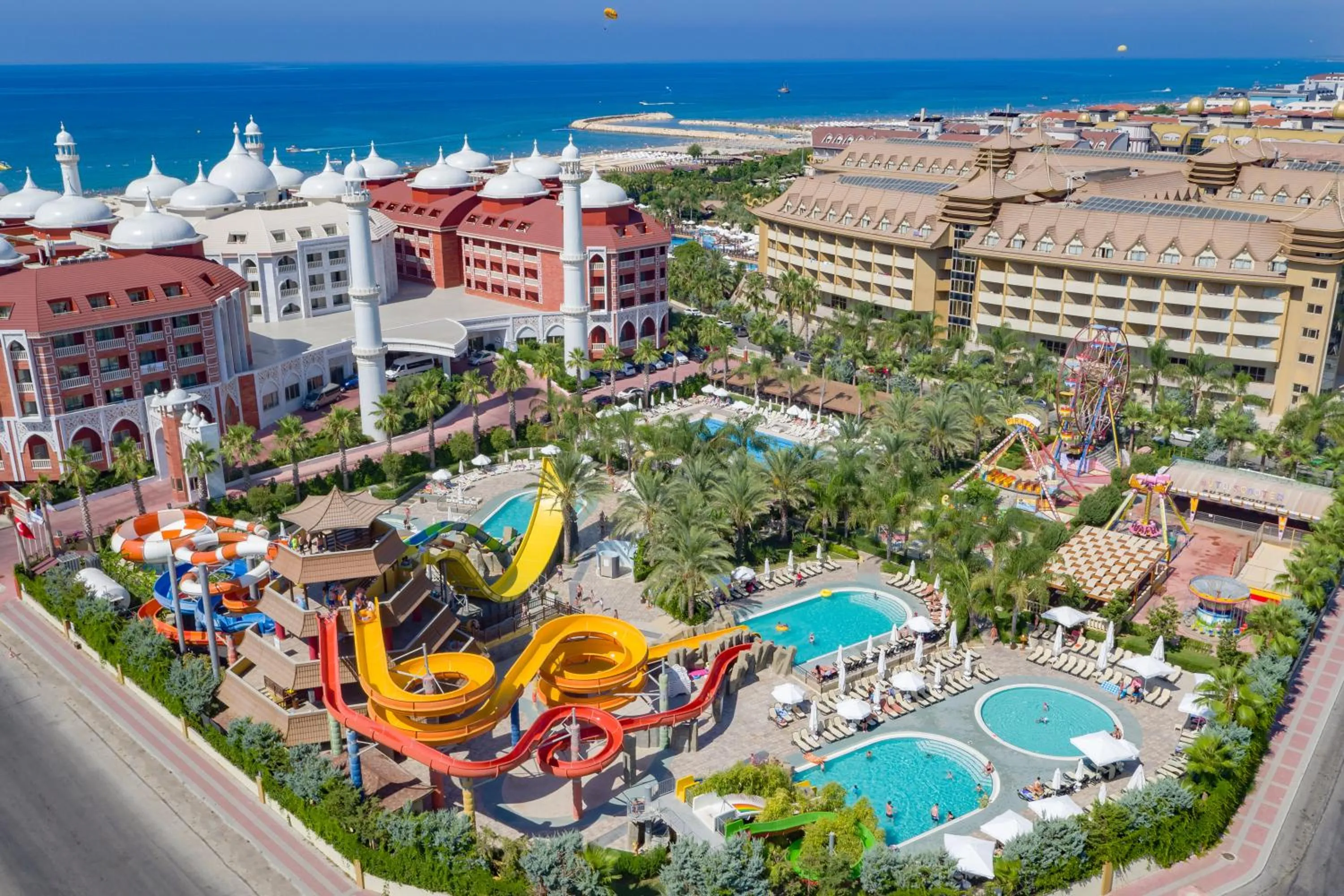 Aqua park in Royal Taj Mahal Hotel