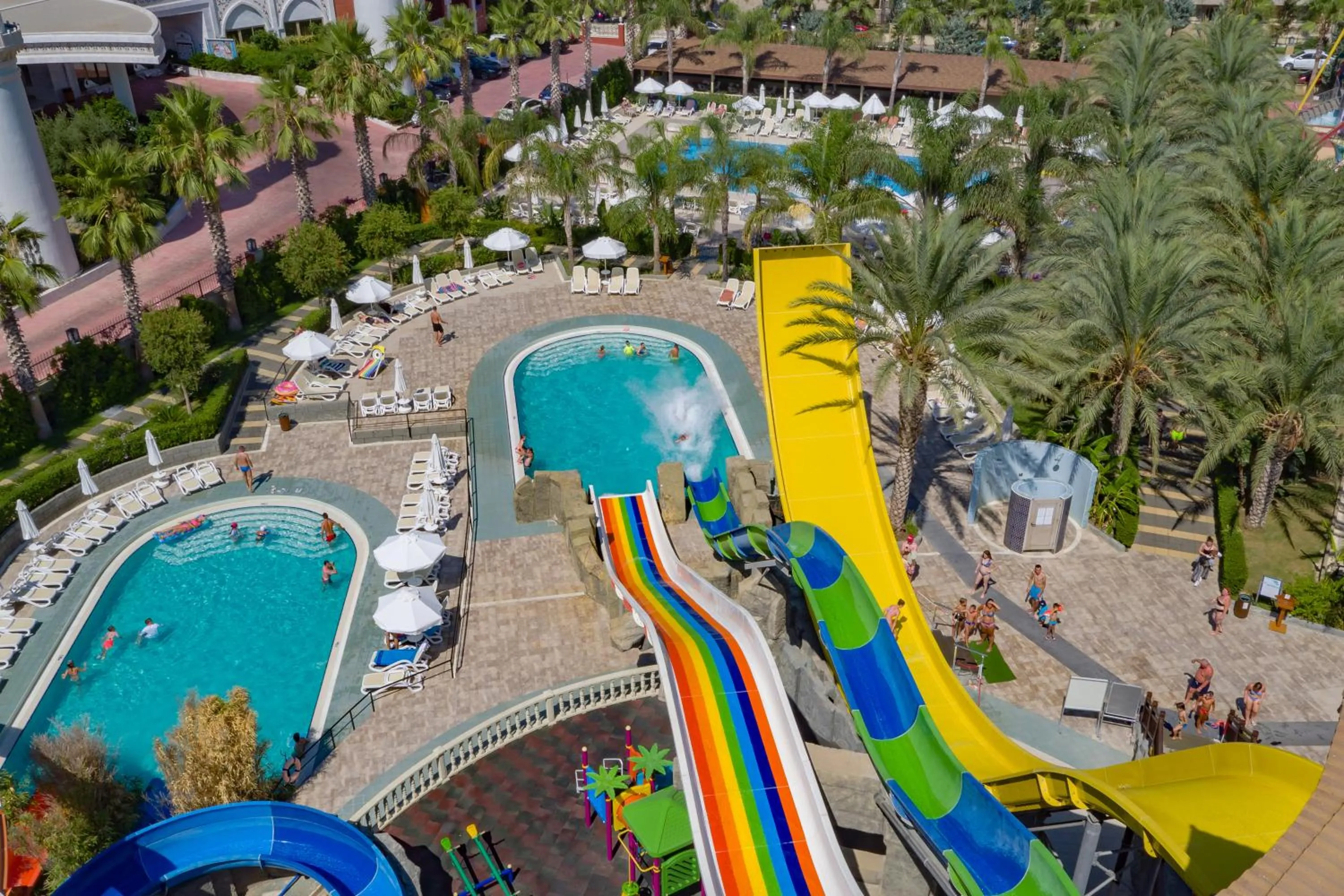 Aqua park in Royal Taj Mahal Hotel