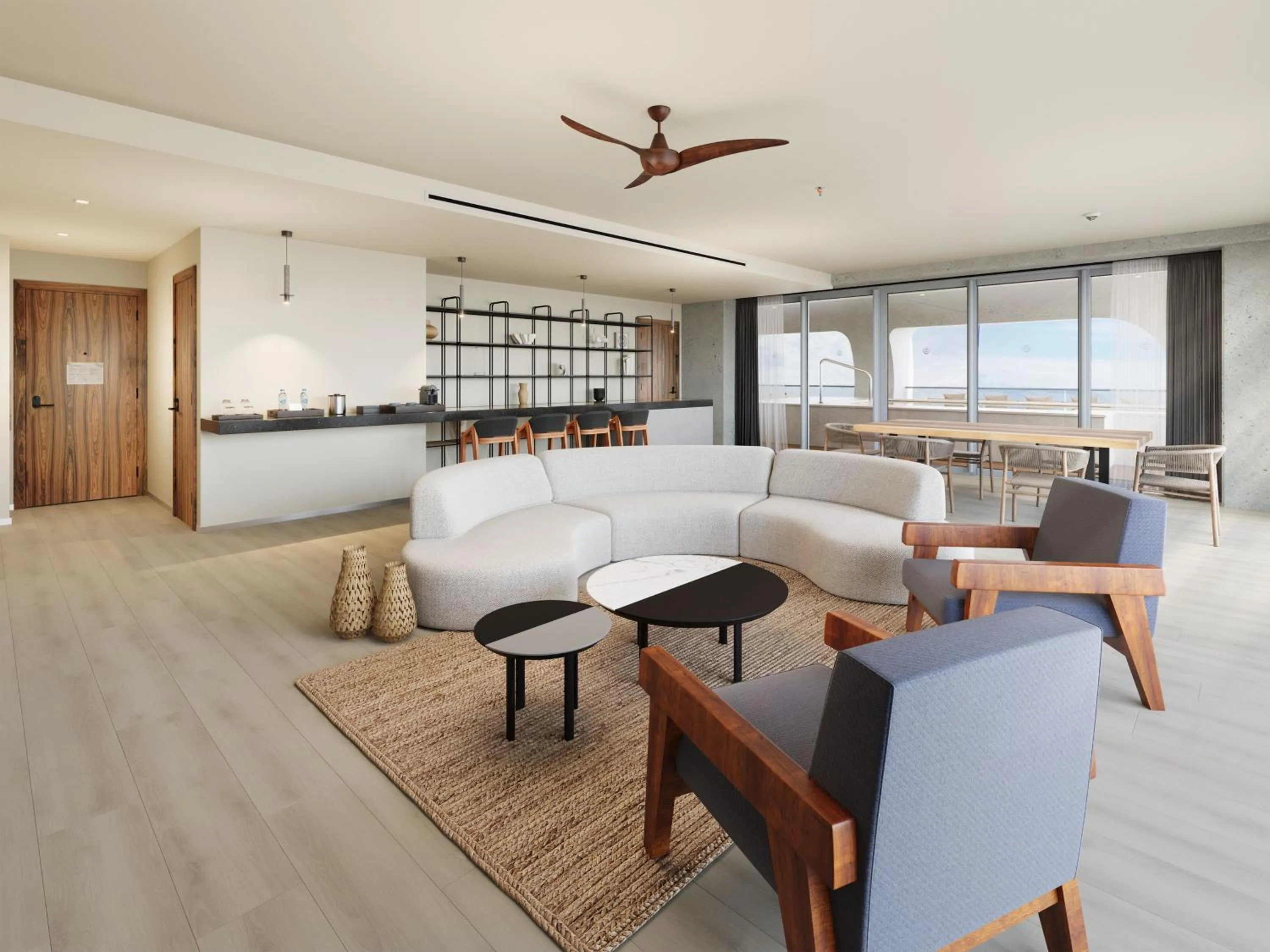 Living room in Hyatt Vivid Grand Island Cancun-All Inclusive Adults Only