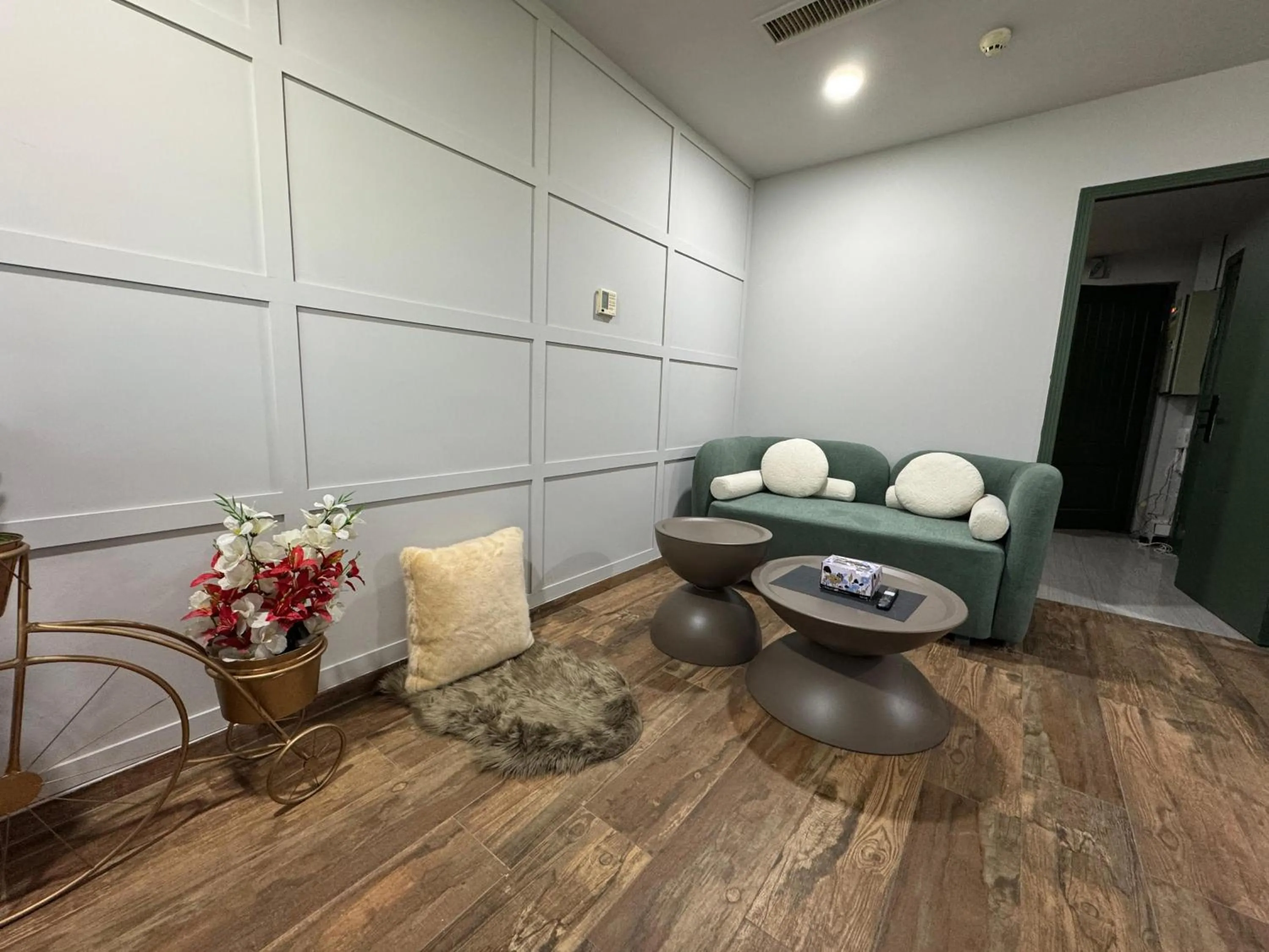 Living room in The Centaurus Apartments