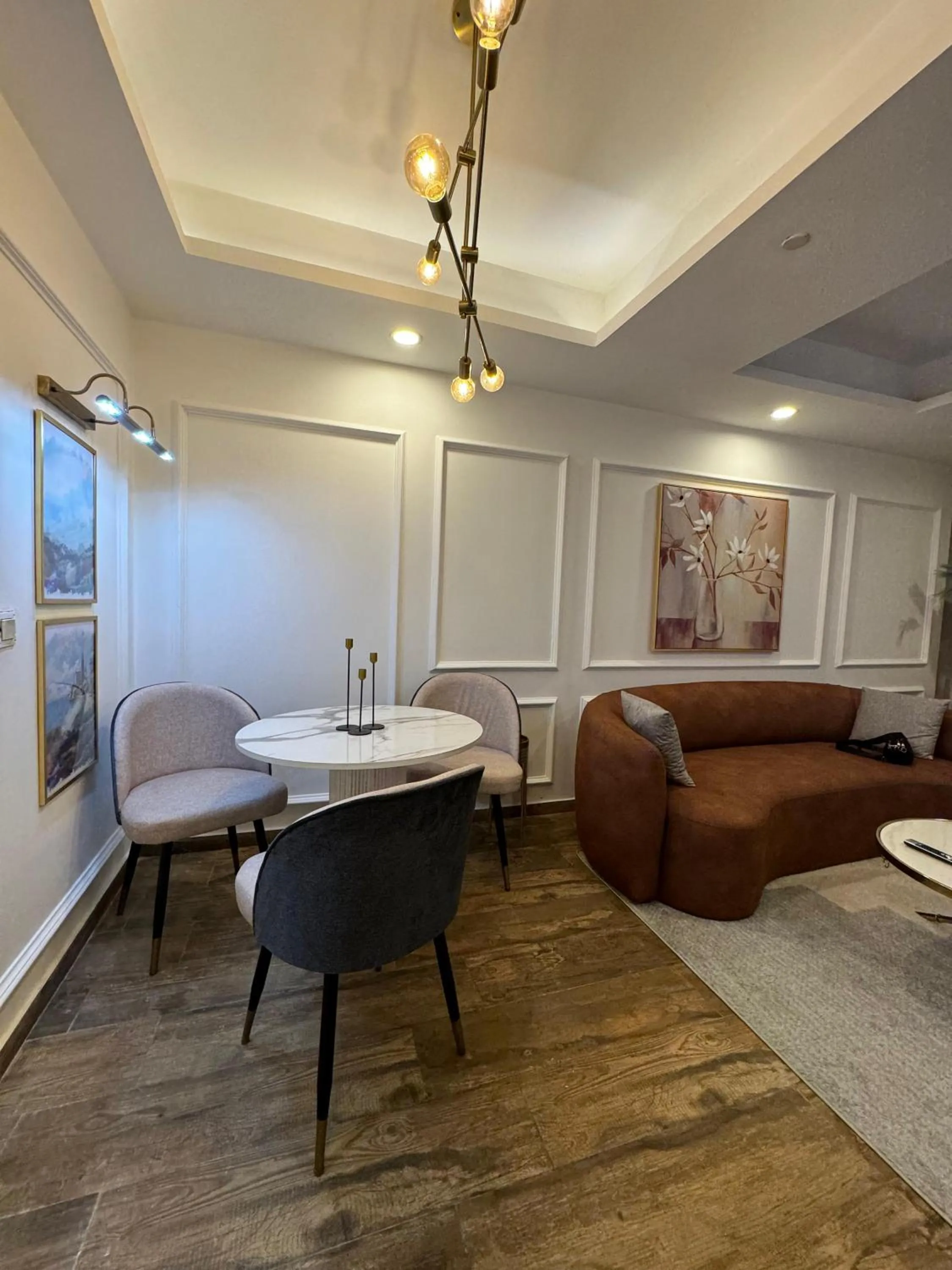 Living room in The Centaurus Apartments