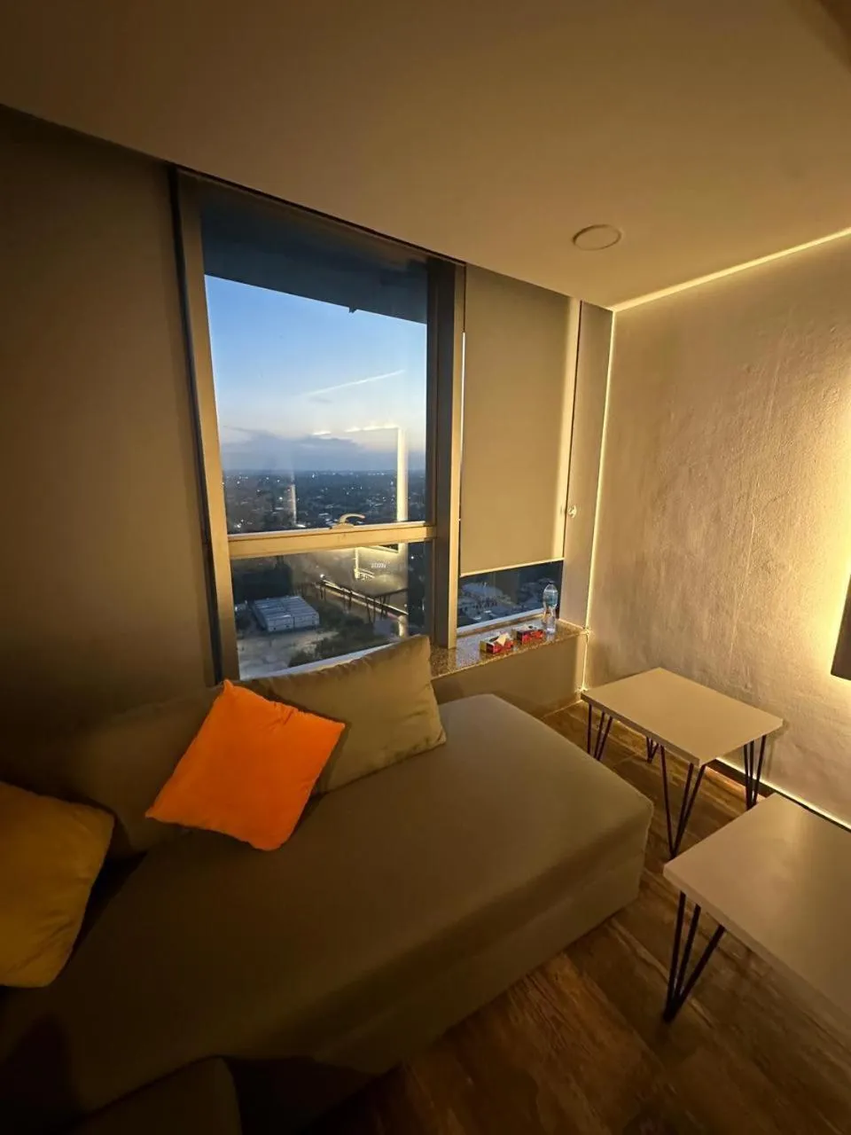 Living room in The Centaurus Apartments