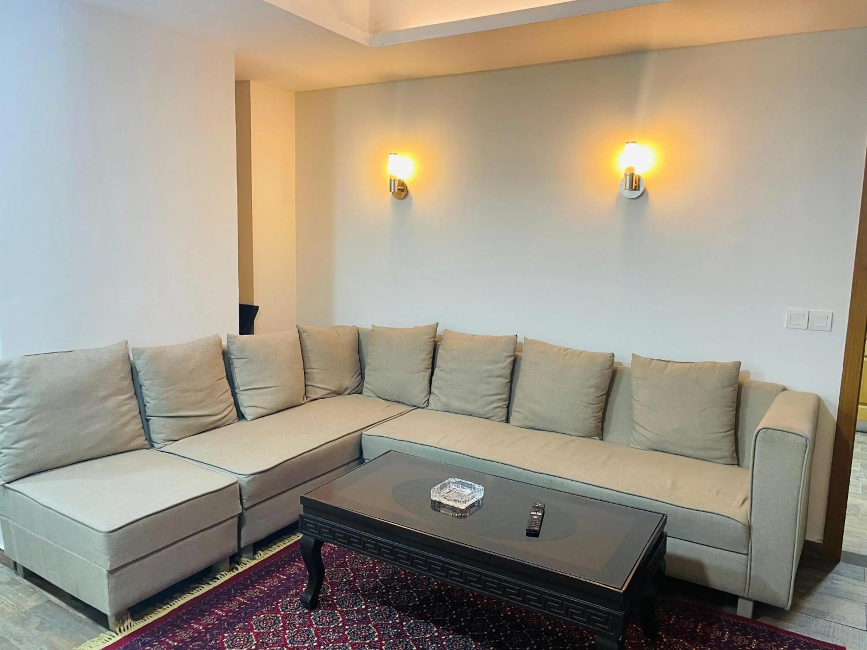 Living room in The Centaurus Apartments