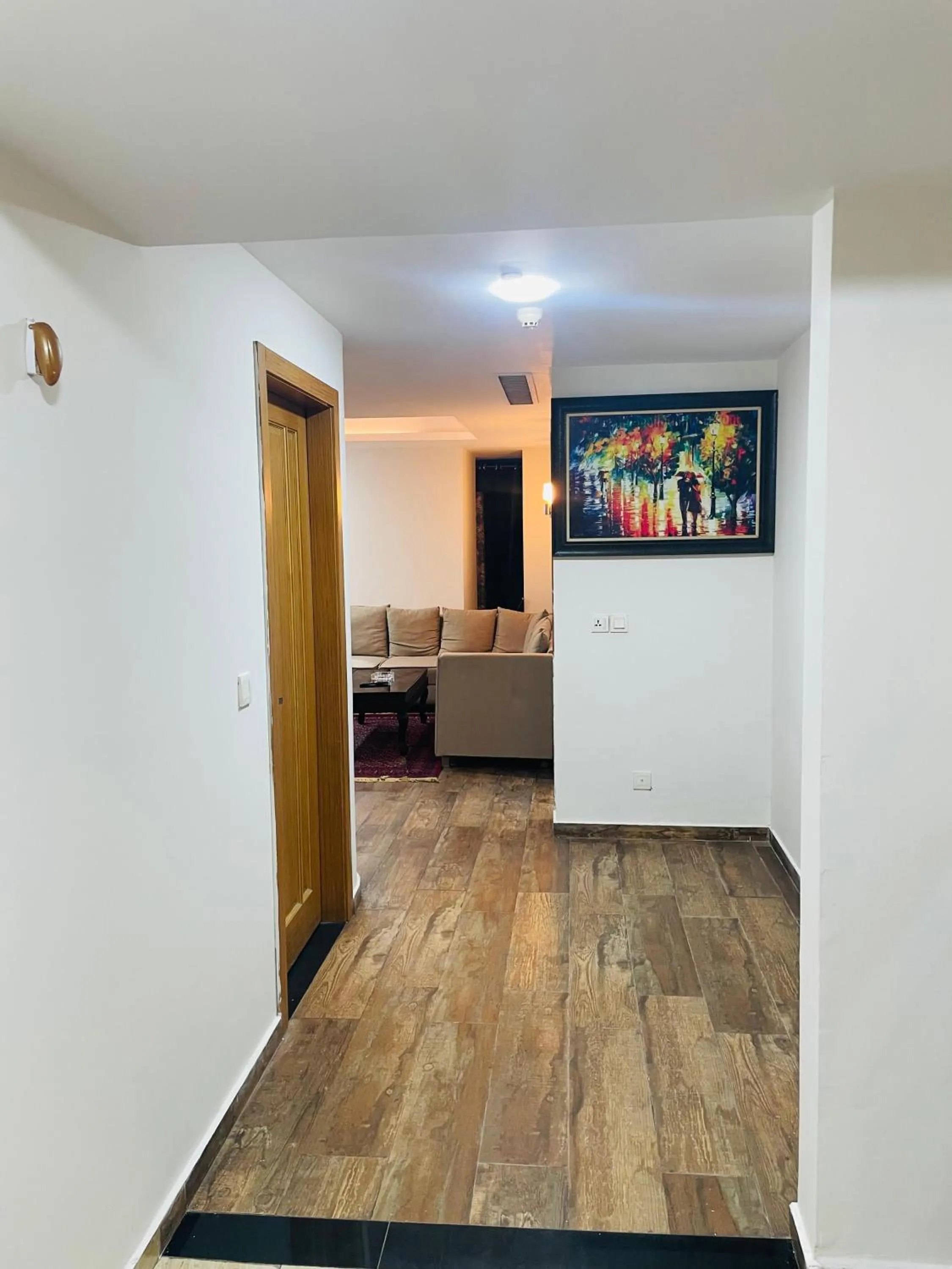 Photo of the whole room, Bed in The Centaurus Apartments